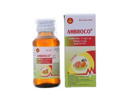Thuốc siro Ambroco 15mg/5ml tiêu chất nhày tan đàm (Hộp 1 Lọ 30 ml)