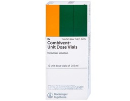 Dung dịch khí dung Combivent kiểm soát co thắt phế quản (hộp 10 ống * 2.5ml)