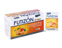 Gói cốm PV Futizon Vị Cam hỗ trợ bù nước, điện giải, vitamin nhóm B (Hộp 40 gói x 4.9g