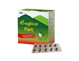 Thuốc Eugica Fort trị ho và sát trùng đường hô hấp (hộp 10 vỉ x 10 viên)