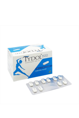 Viên uống Tydol 500 giúp giảm đau, hạ sốt, điều trị các cơn đau nhẹ đến trung bình (10 vỉ x 10 viên)
