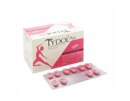 Thuốc Tydol plus 500/65mg hạ sốt, giảm đau (Hộp 10 vỉ x 10 viên)