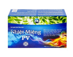 Nhiệt Miệng PV trị nhiệt miệng, hôi miệng (hộp 5 vỉ * 10 viên)