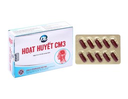Hoạt huyết CM3 trị rối loạn tuần hoàn não (Hộp 3 vỉ x 10 viên) 