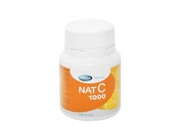 Viên uống Nat C 1000 cung cấp vitamin C cho cơ thể, tăng cường sức đề kháng (Lọ 30 viên)
