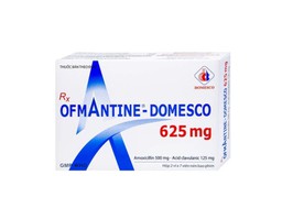 Thuốc Ofmantine-Domesco 625mg điều trị nhiễm khuẩn (hộp 2 vỉ * 7 viên)