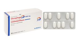 Thuốc Glucophage XR 1000mg điều trị đái tháo đường tuýp 2 (hộp 3 vỉ * 10 viên)