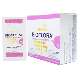 Bột pha hỗn dịch uống Bioflora 100mg ngừa và điều trị tiêu chảy (hộp 20 gói)
