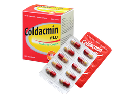 Thuốc Coldacmin Flu giúp giảm các triệu chứng cảm cúm (Hộp 10 vỉ x 10 viên)