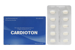 Thuốc Cardioton điều trị thiểu năng tuần hoàn, thiếu máu ở tim (hộp 3 vỉ x 10 viên)