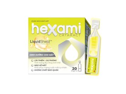 Dung dịch nhỏ mắt Hexami Cataract Eye drops hỗ trợ điều trị làm giảm và làm chậm đục thủy tinh thể do tuổi tác (Hộp 2 ống * 10 ml)