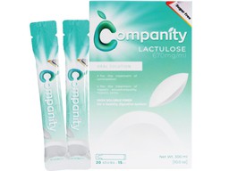 Dung dịch uống Companity sử dụng để điều trị táo bón, bệnh não gan, hôn mê gan cho người từ 18 tuổi trở lên.