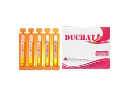 Dung dịch uống Duchat dự phòng trường hợp thiếu Vitamin và Acid Amin (Hộp 20 ống x 7,5ml)