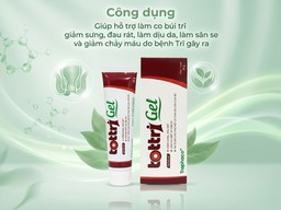 Gel Bôi Trĩ Tottri Gel Traphaco giúp giảm sưng, đau rát trong bệnh trĩ (Tuýp 30g)