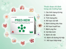 Thuốc Pred-New Sol 5mg/5ml chống viêm, chống dị ứng (Hộp 4 vỉ x 5 ống)