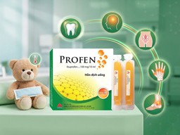 Thuốc Profen Sus 100mg/10ml giúp hạ nhiệt giảm đau (Hộp 2 vỉ x 5 ống)