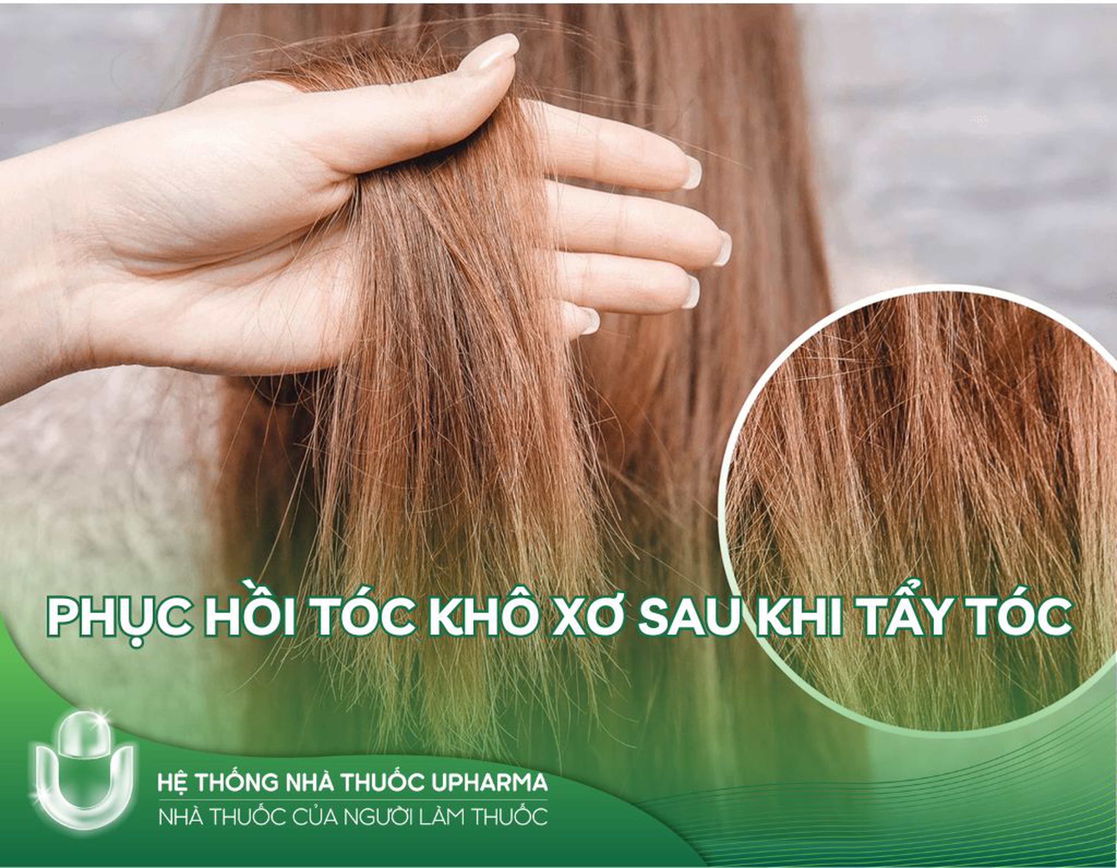 Phục hồi tóc khô xơ sau khi tẩy tóc