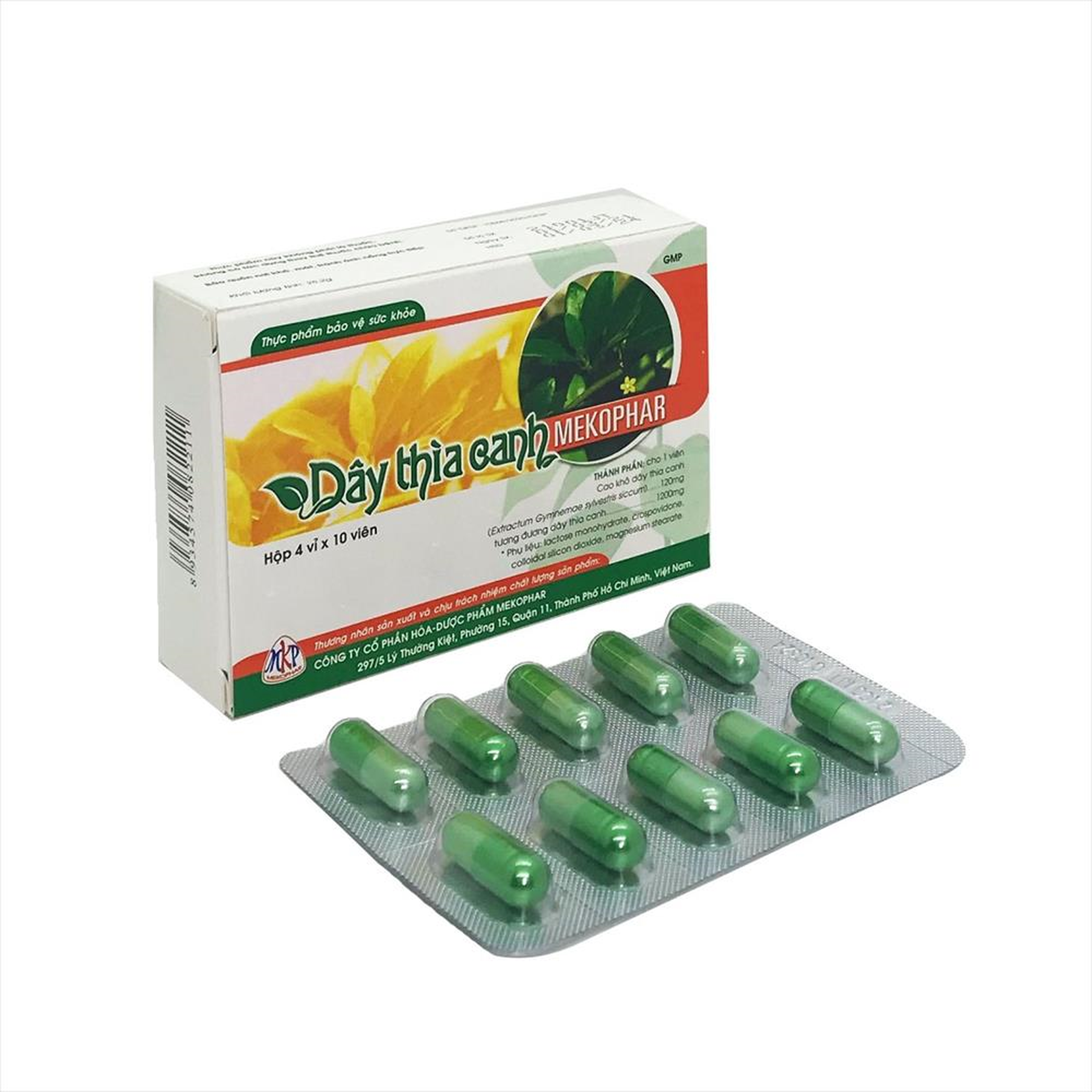 Viên Dây thìa canh Mekophar điều trị đái tháo đường (Hộp 4 vỉ x 10 viên)