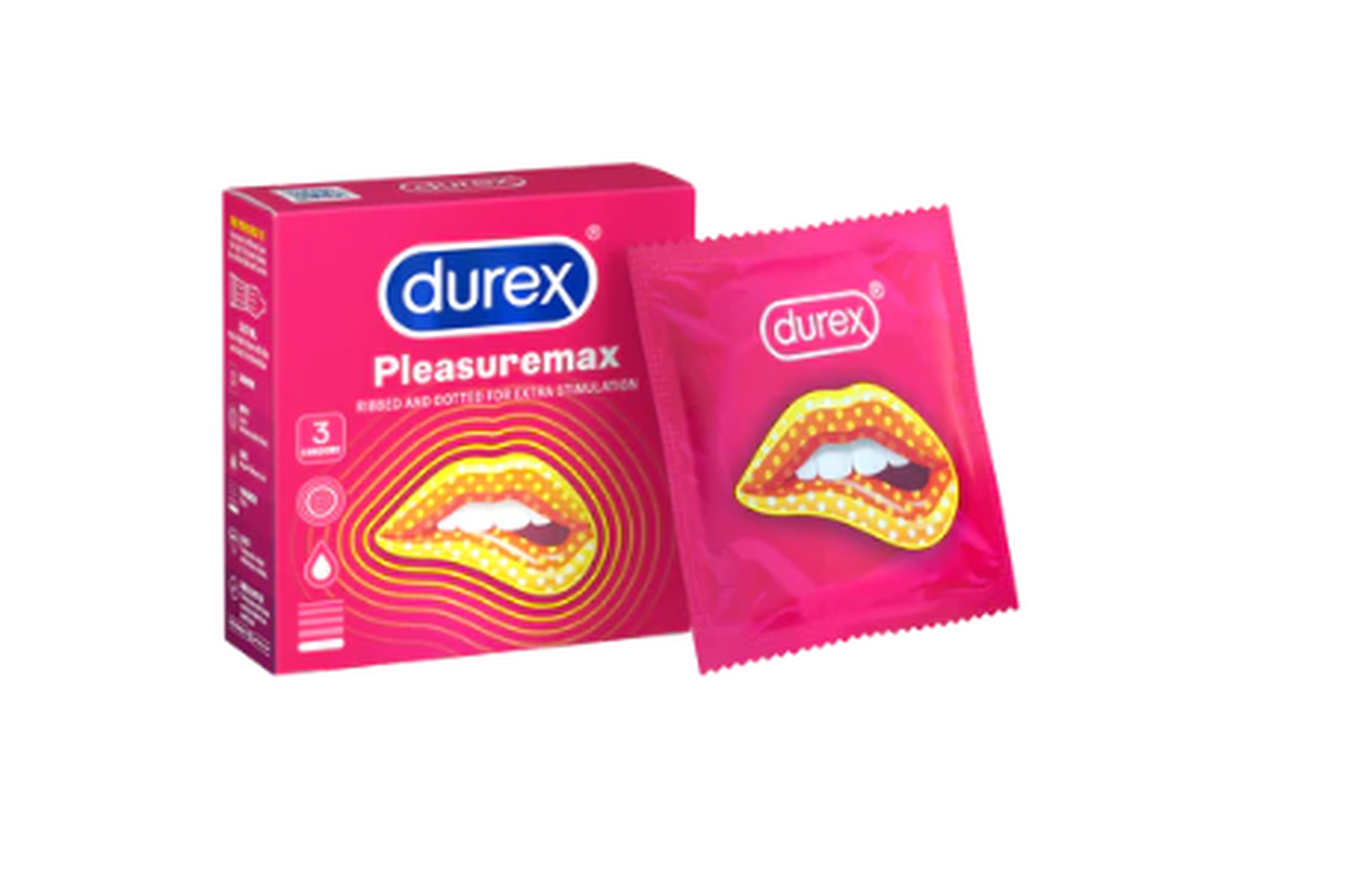 BCS Durex Pleasuremax có gân gai hỗ trợ phòng tránh thai và các bệnh lây qua đường tình dục hiệu quả (Hộp 3 cái)