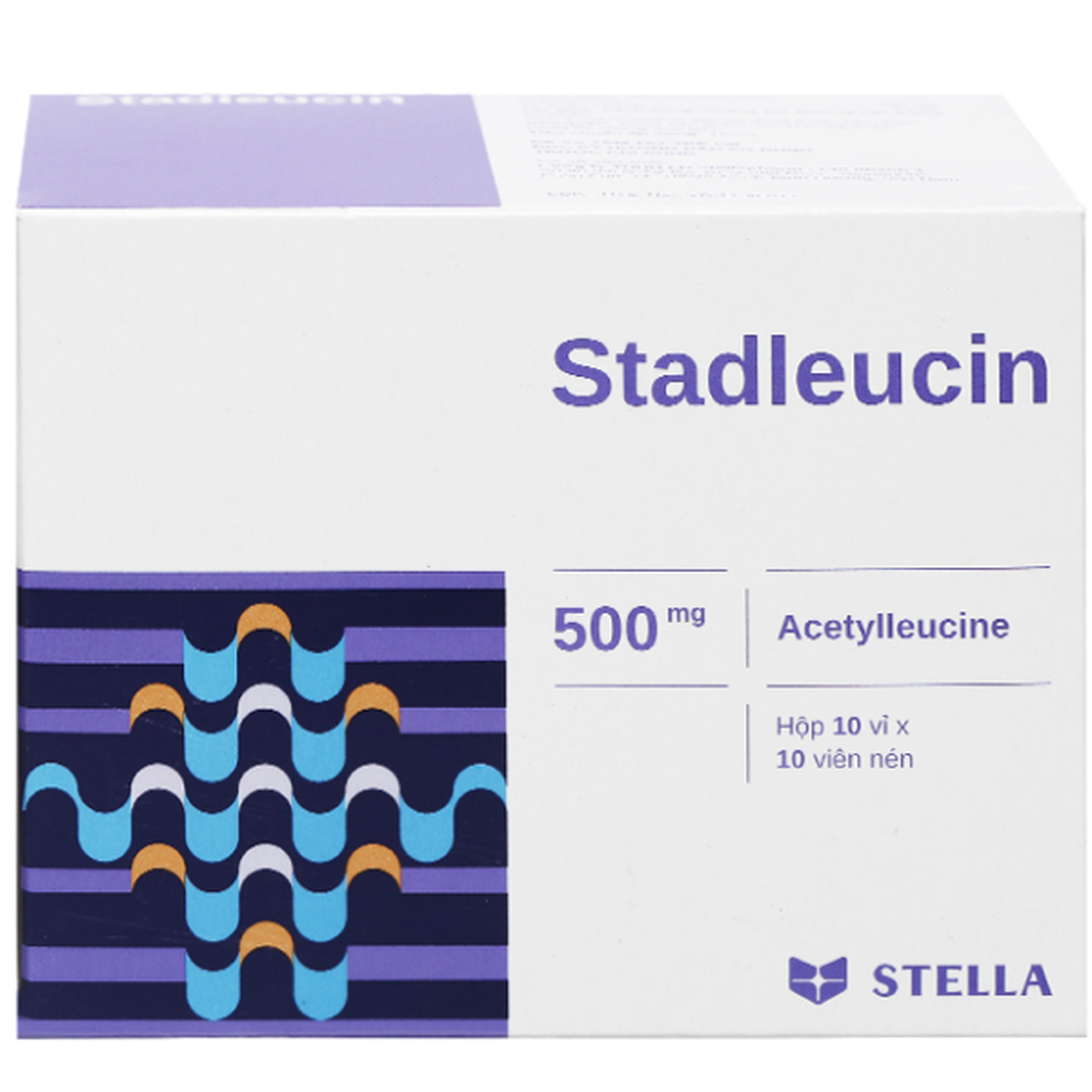Thuốc Stadleucin 500mg điều trị triệu chứng cơn chóng mặt (hộp 10 vỉ x 10 viên)