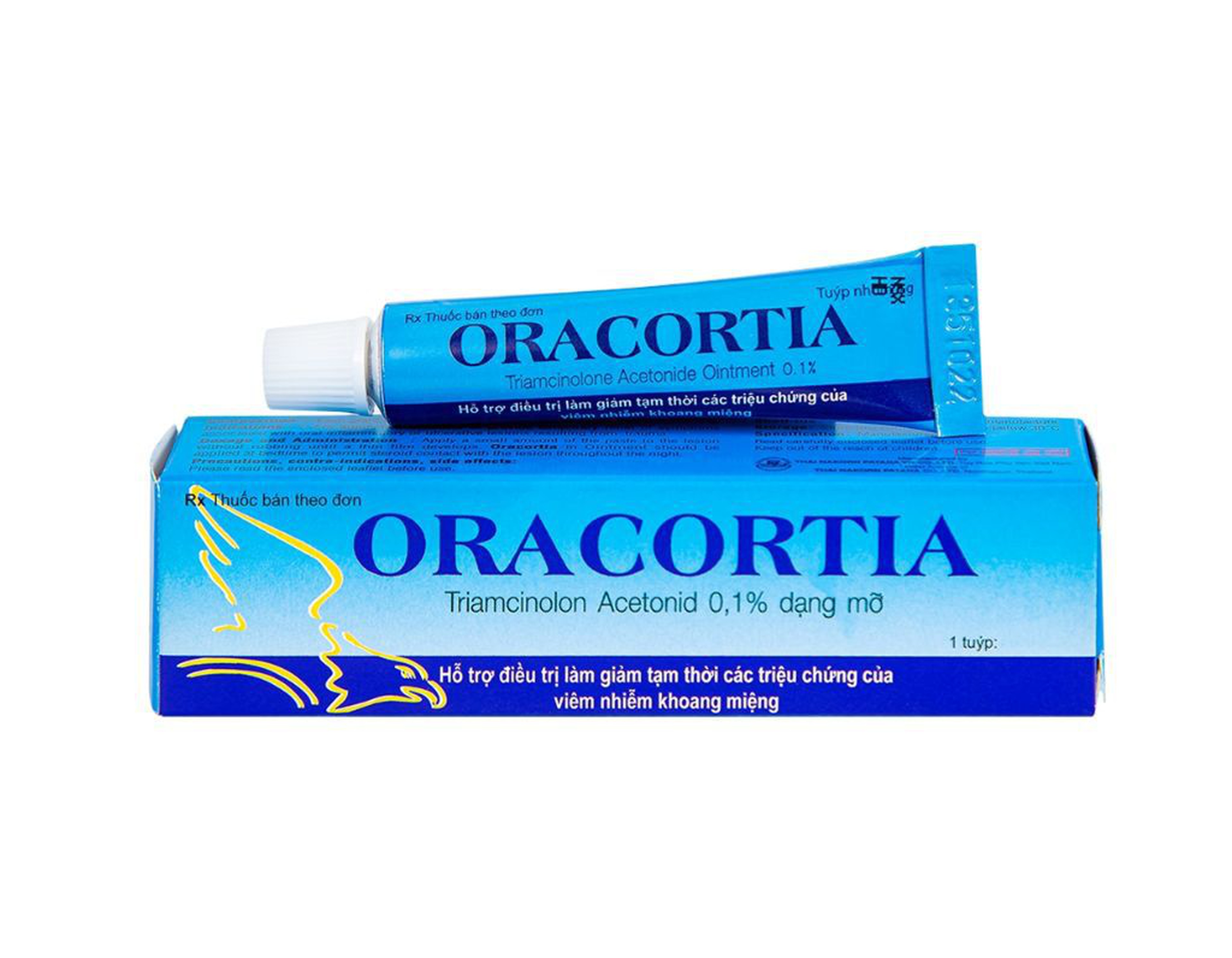 Thuốc bôi Oracortia Oint 0.1% điều trị nhiễm khuẩn răng miệng (Tuýp 5g)