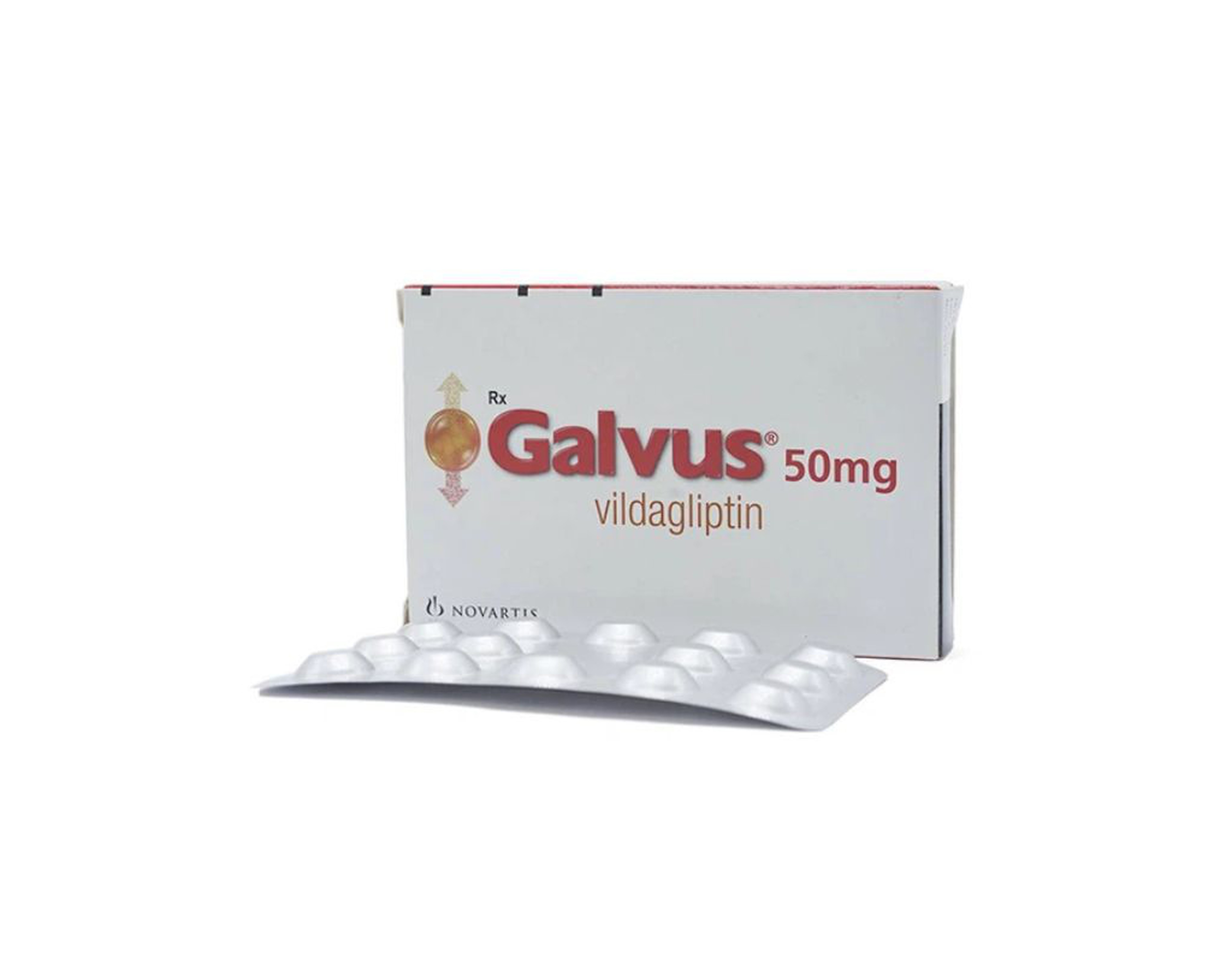 Thuốc Galvus 50mg điều trị đái tháo đường (Hộp 2 vỉ x 14 viên)