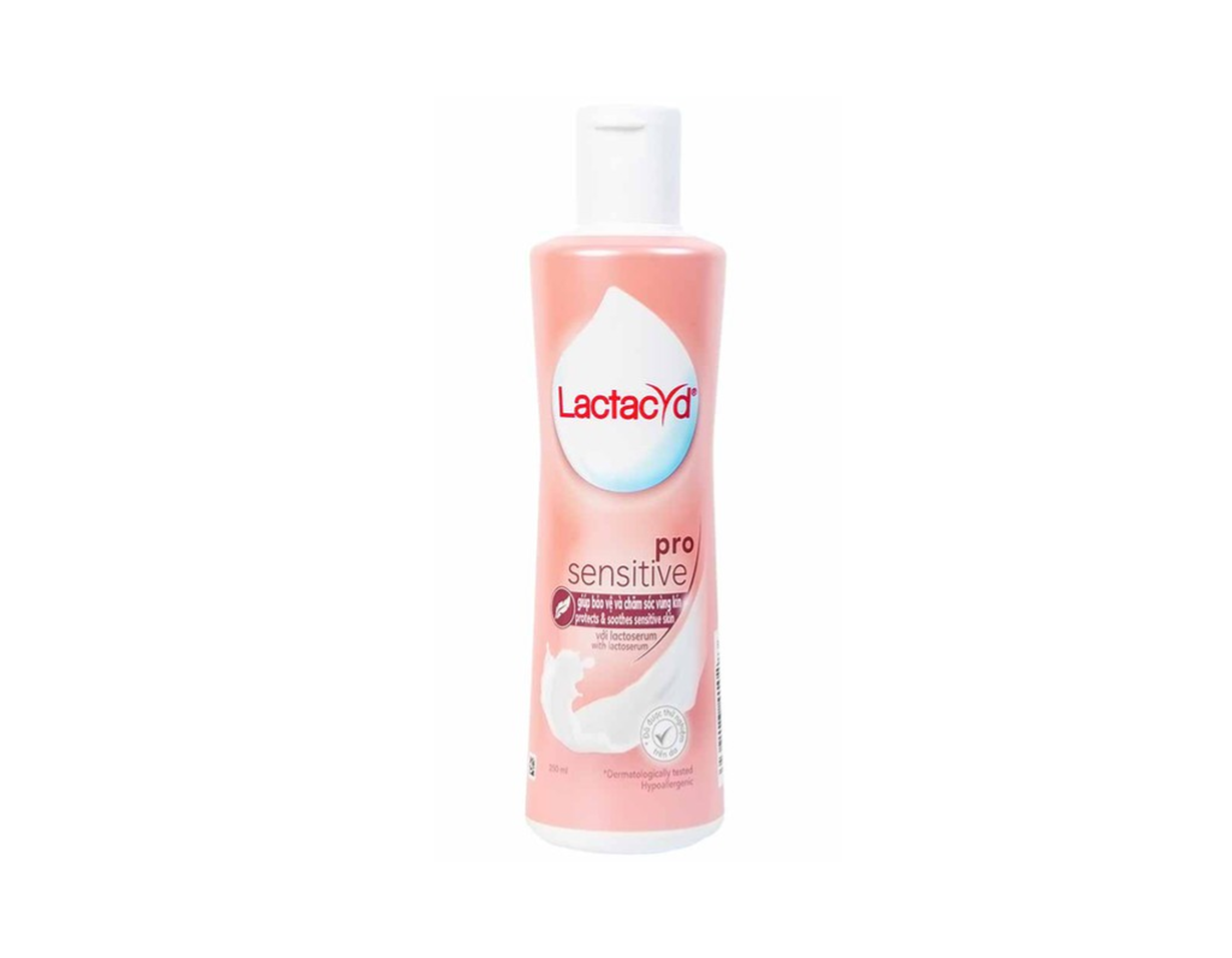 Dung dịch vệ sinh phụ nữ Lactacyd Pro Sensitive kháng khuẩn, giảm ngứa (Chai 250ml)