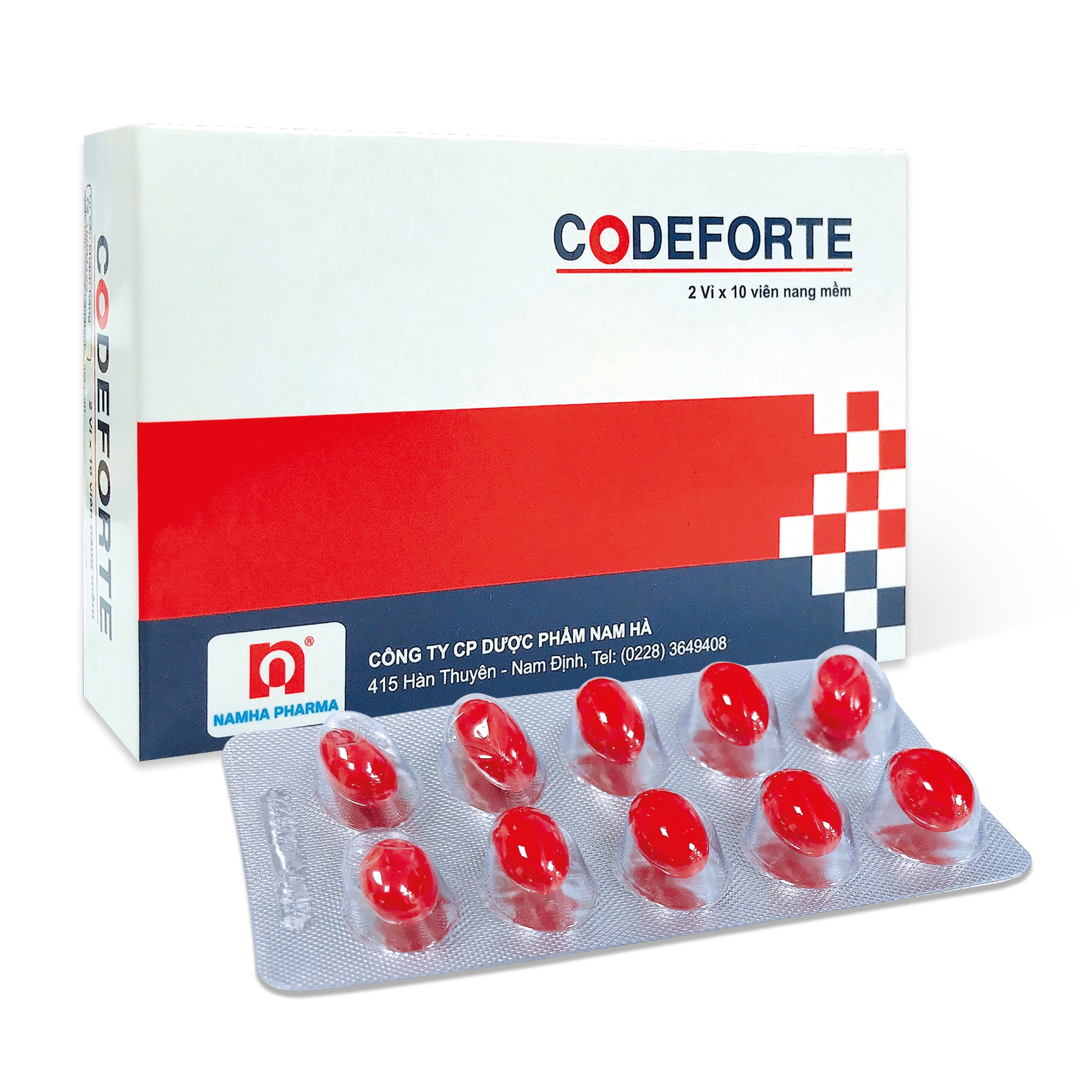 Thuốc Codeforte điều trị ho khan, ho do kích ứng (Hộp 2 vỉ x 10 viên)