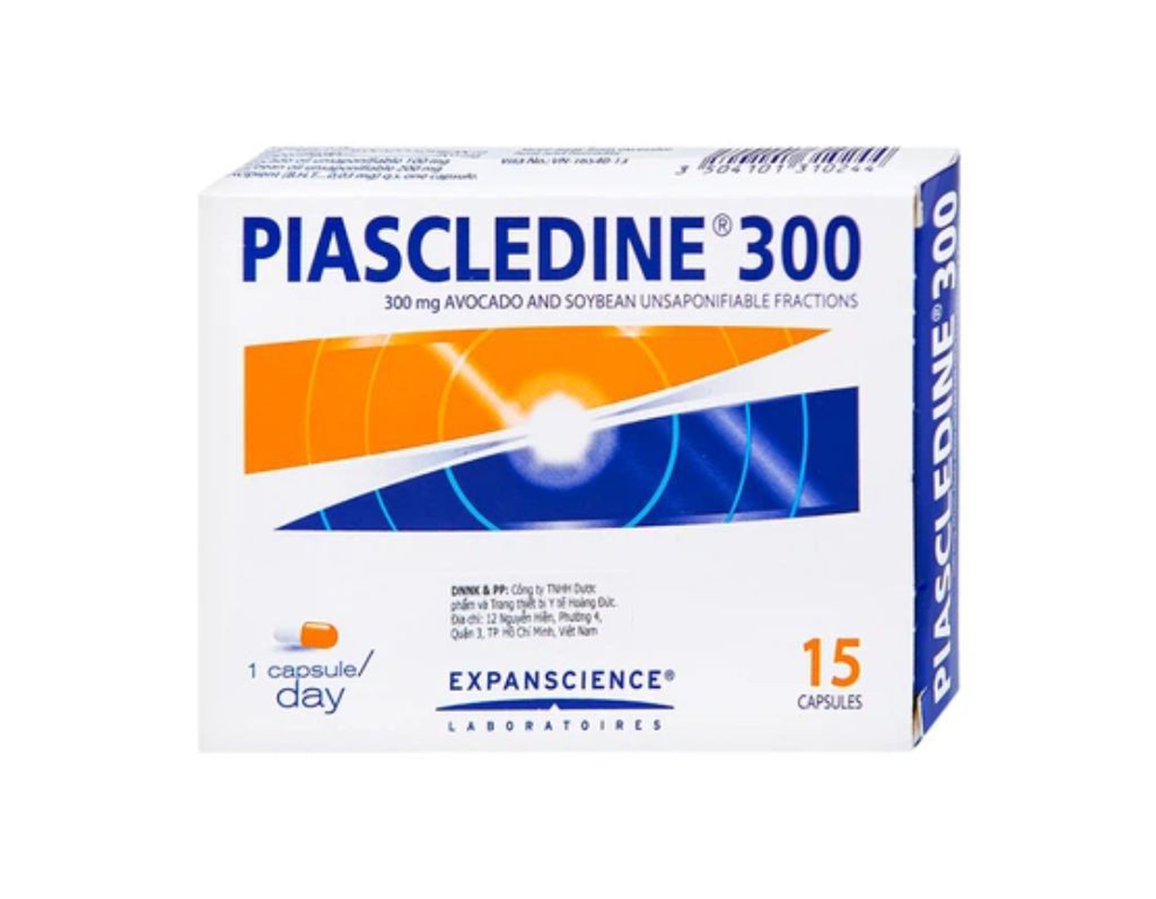Thuốc Piascledine 300 trị thoái hóa xương khớp  (Hộp 1 vỉ x 15 viên)