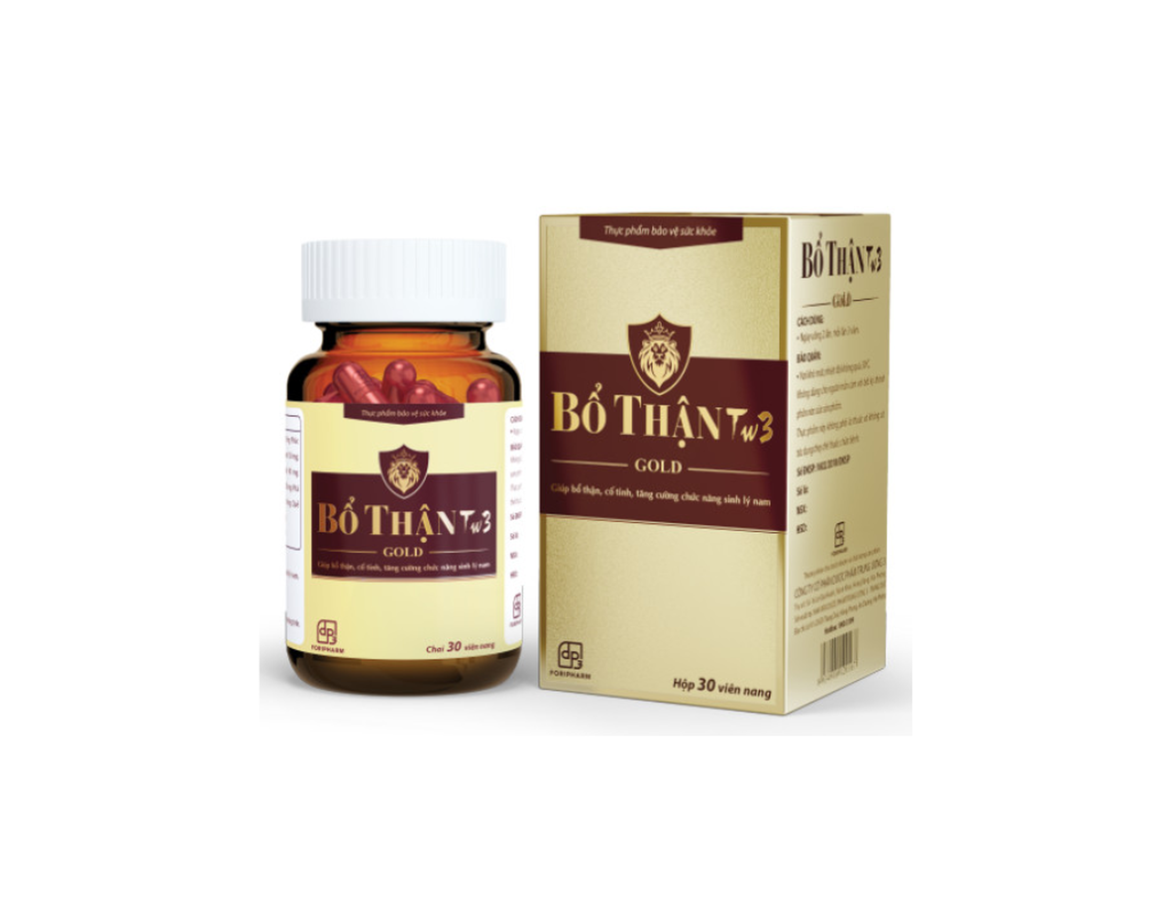 Viên uống Bổ Thận TW3 Gold hỗ trợ bổ thận, cố tinh, tăng cường chức năng sinh lý nam (Hộp 1 lọ 30 viên)