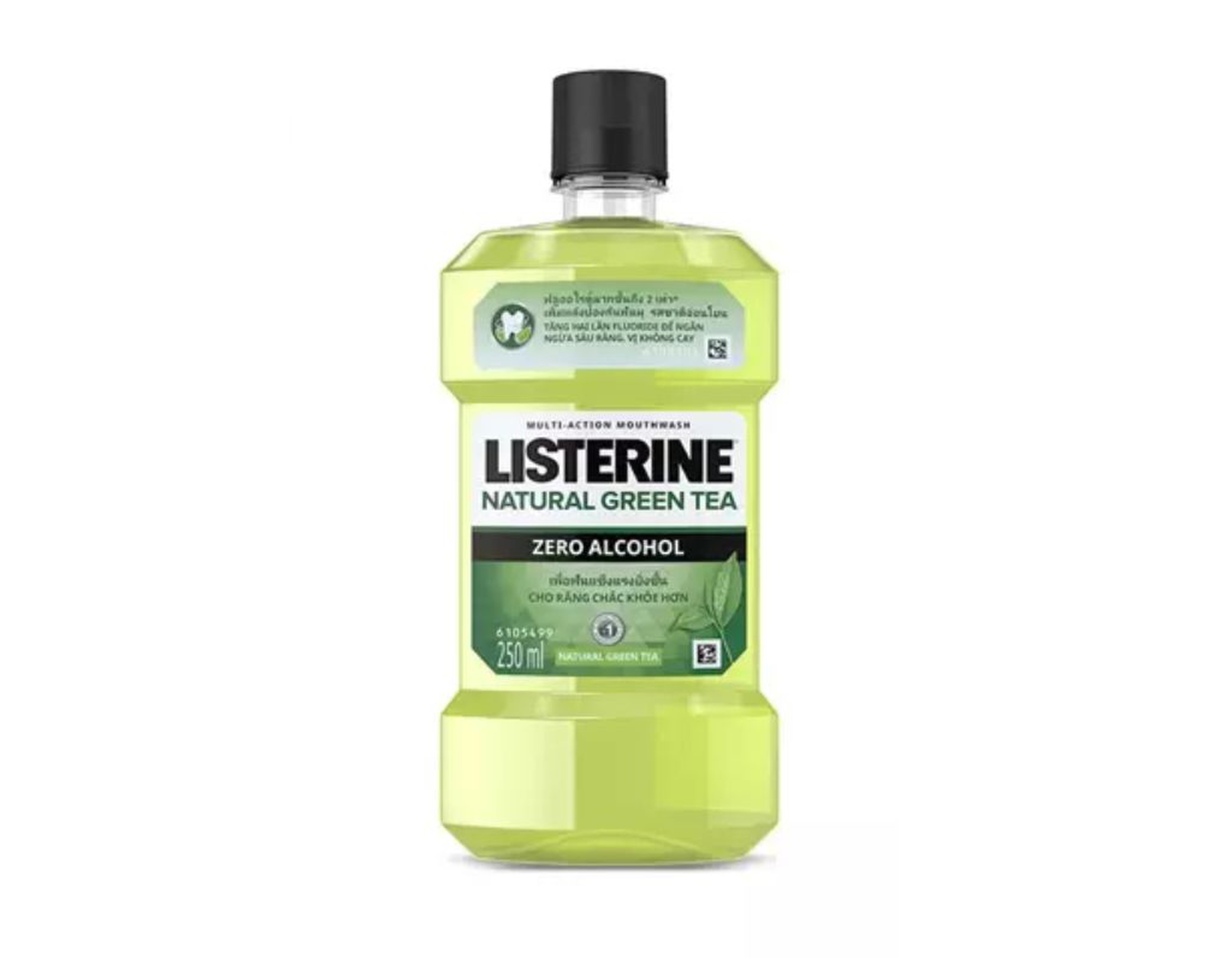 Nước súc miệng Listerine Trà Xanh không cay ngừa mảng bám (chai 250ml)