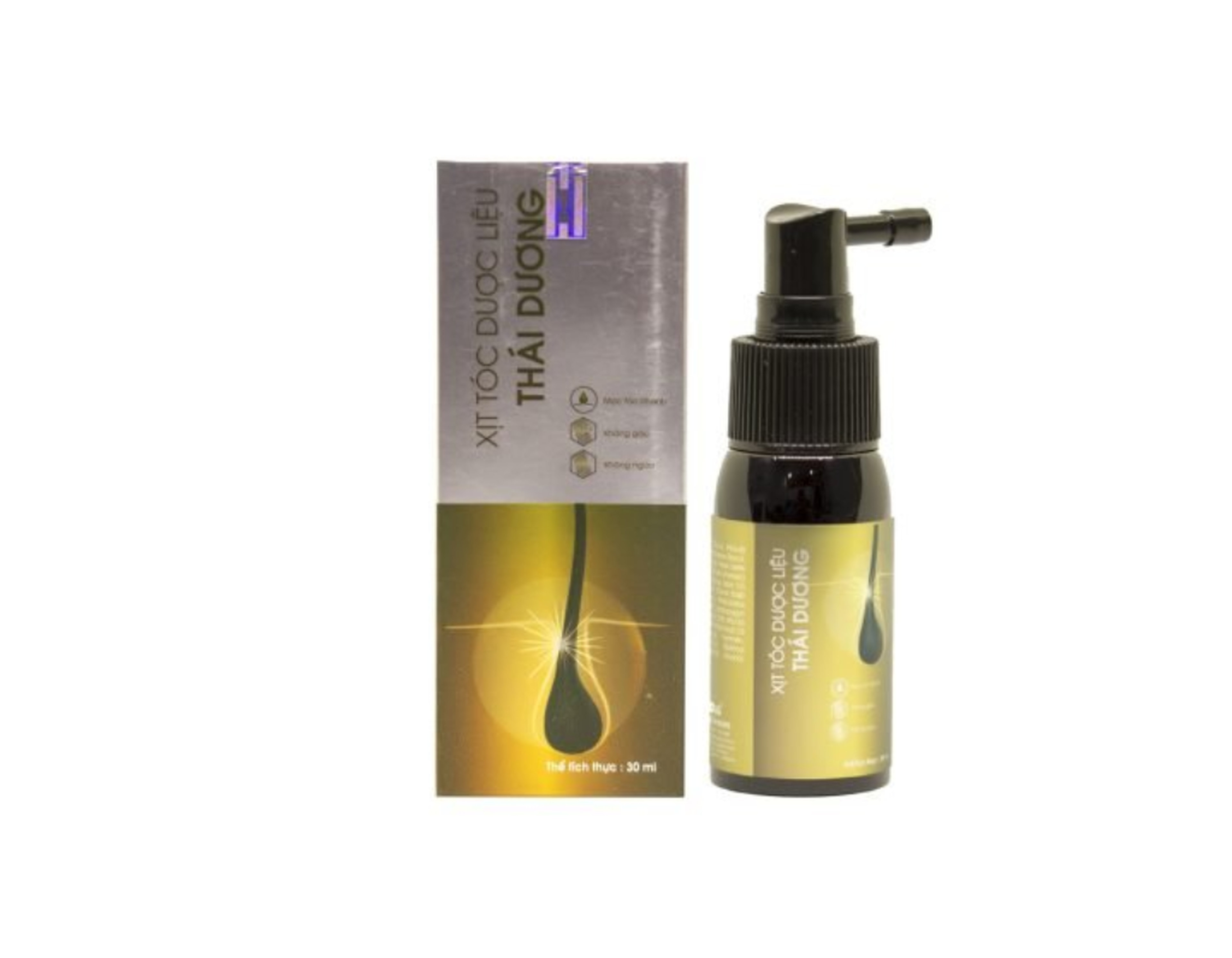 Xịt tóc dược liệu Thái Dương giúp kích thích mọc tóc (lọ 30 ml)