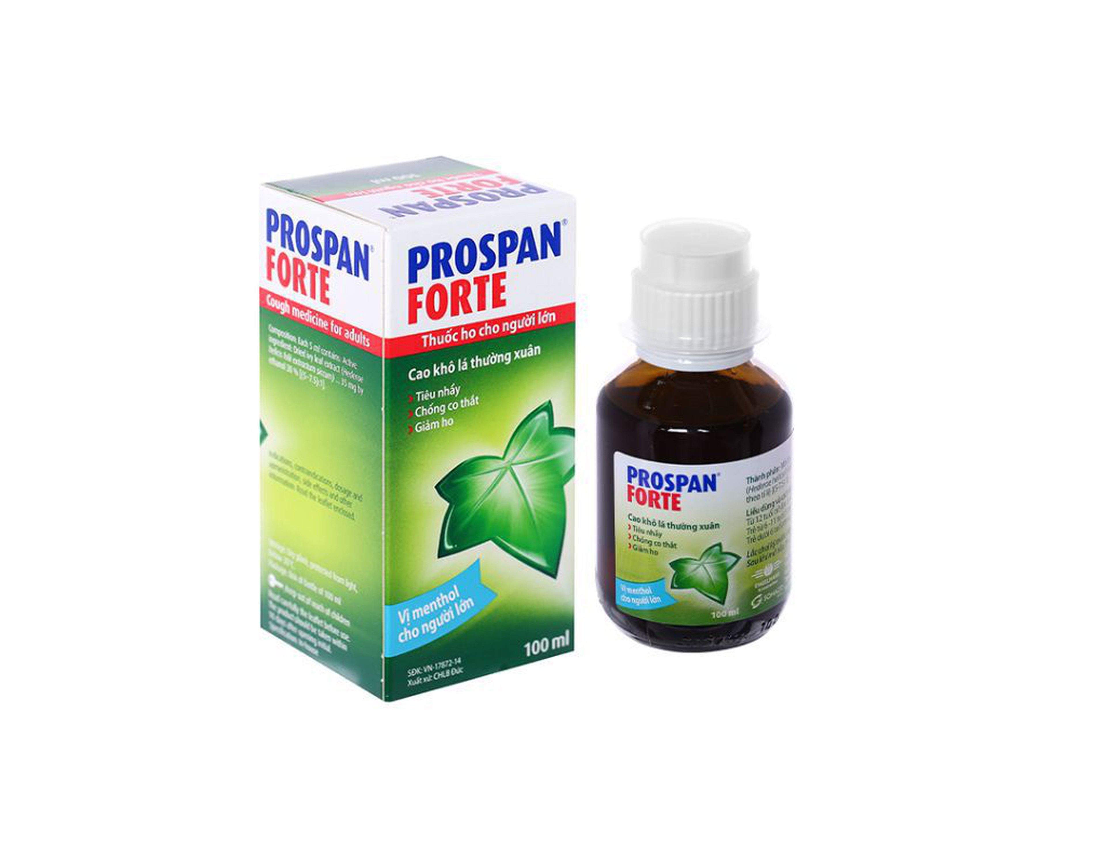 Siro Prospan Forte trị ho, viêm phế quản (chai 100ml)