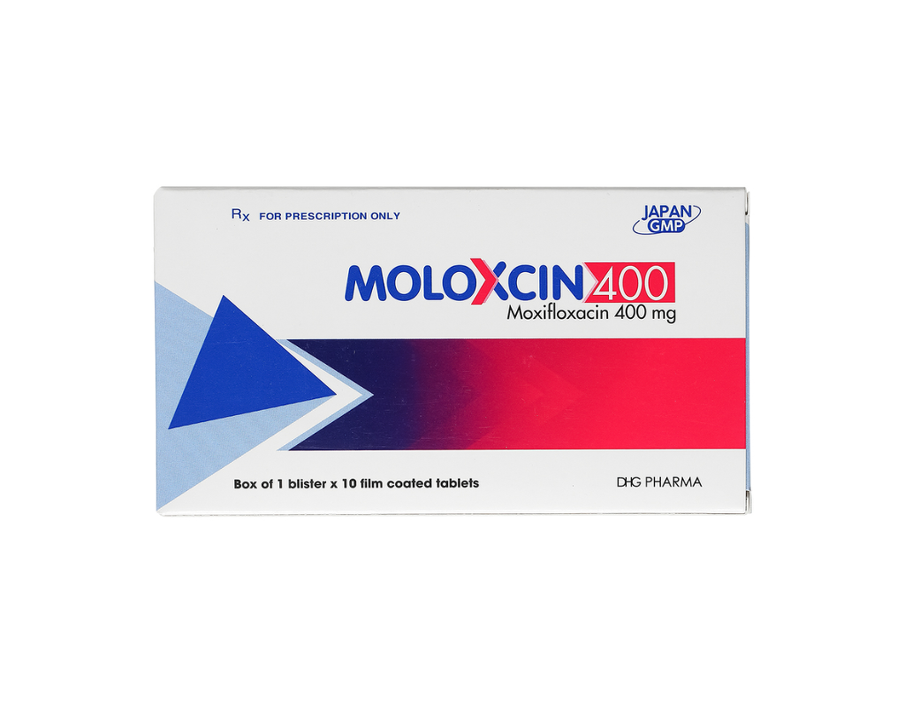 Thuốc Moloxcin 400 điều trị nhiễm khuẩn trên các chủng vi khuẩn nhạy cảm (Hộp 1 vỉ x 10 viên)
