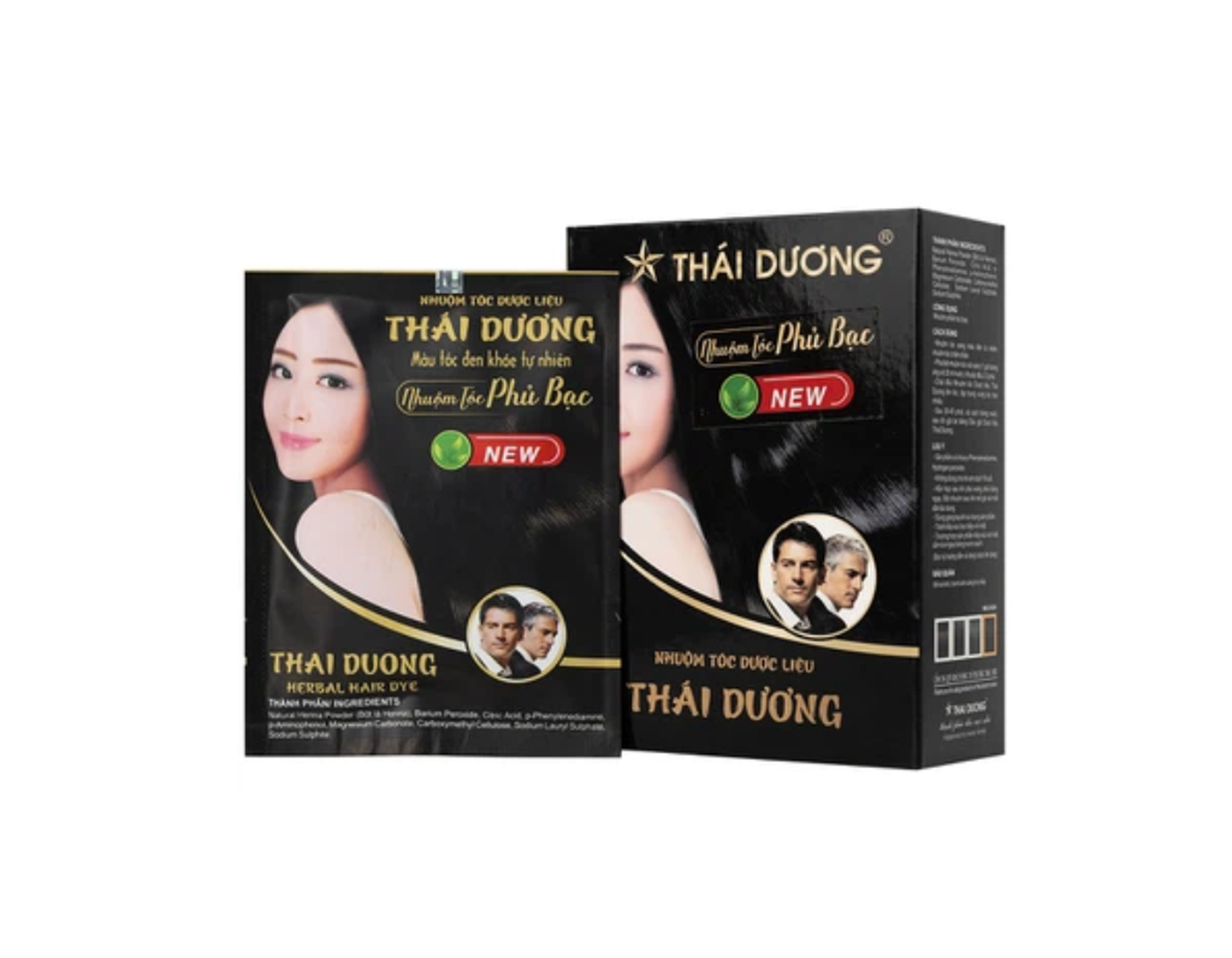 Nhuộm tóc Dược Liệu Thái Dương giúp nhuộm tóc một cách tự nhiên mà không gây hại cho tóc (Hộp 5 gói x 10g)