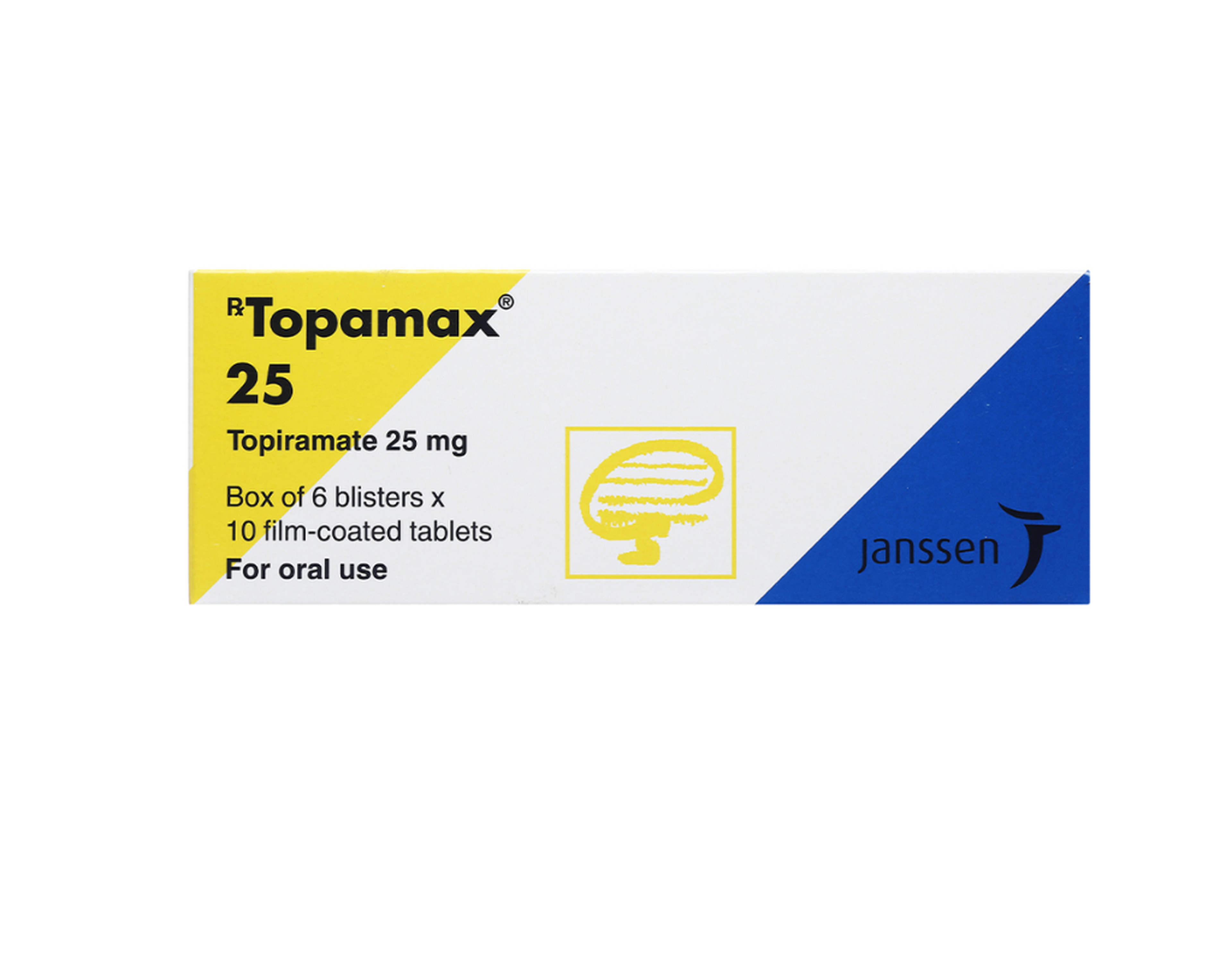 Thuốc Topamax 25mg dự phòng đau nửa đầu và cơn động kinh cục bộ (Hộp 6 vỉ x 10 viên)