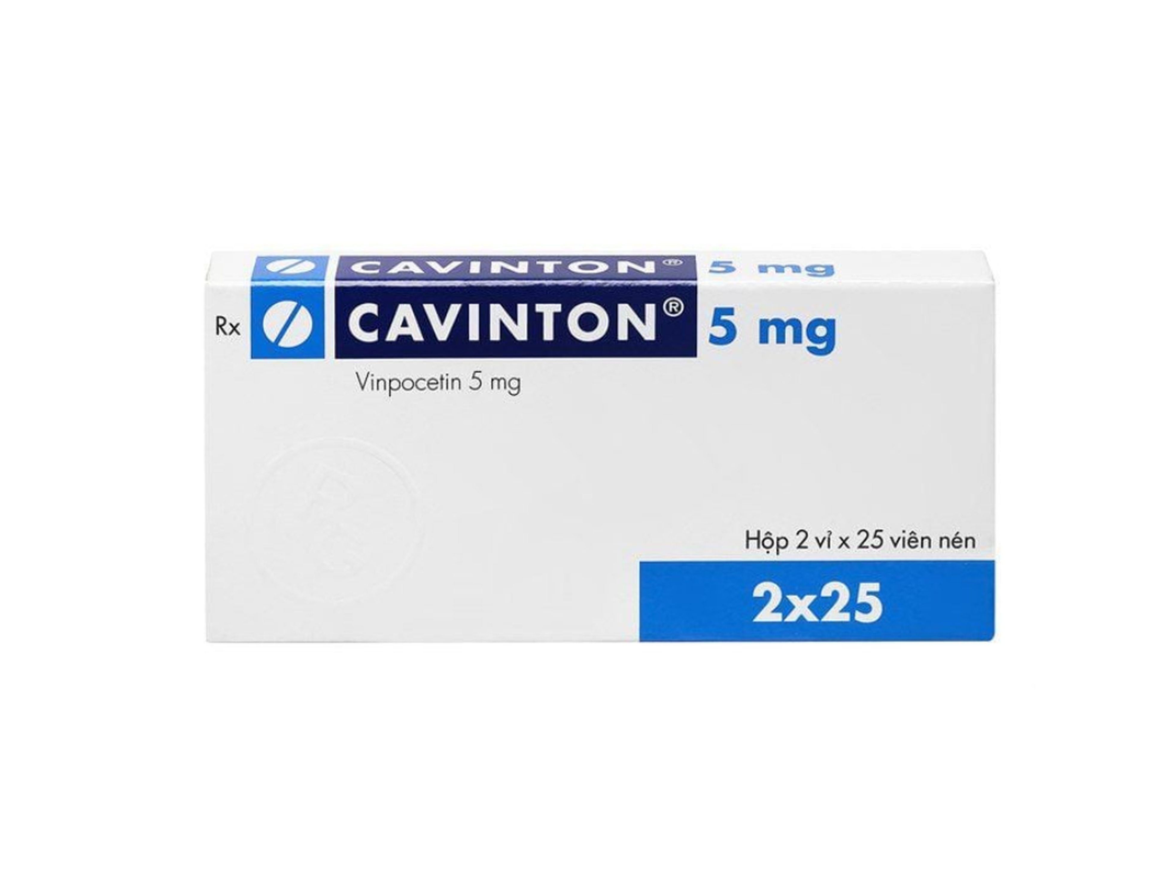 Thuốc Cavinton 5mg Gedeon giảm các triệu chứng tâm thần (Hộp 2 vỉ x 25 viên)