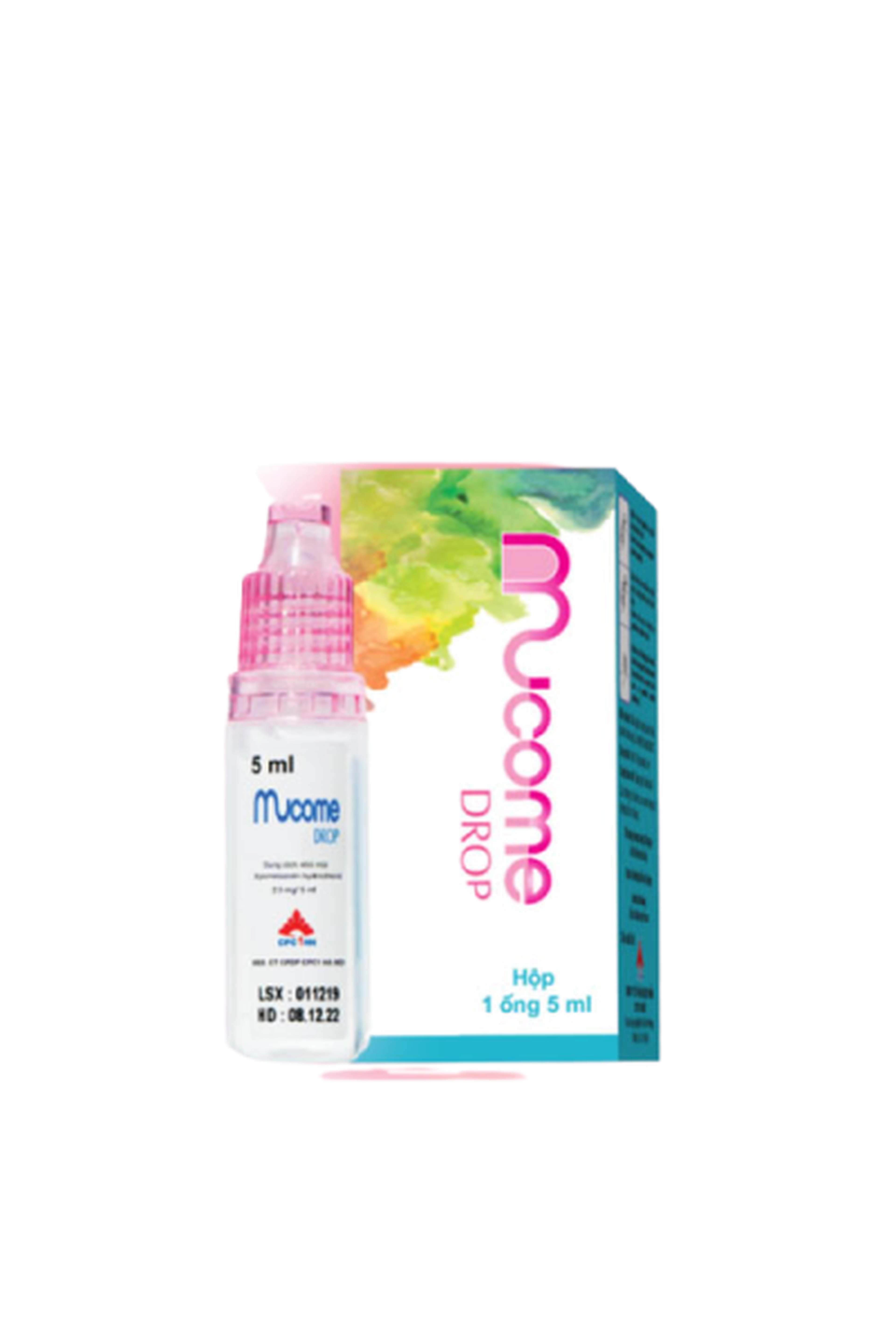 Thuốc nhỏ mũi Mucome 0.05% giảm nghẹt mũi và xung huyết mũi (Hộp 1 lọ 5ml)