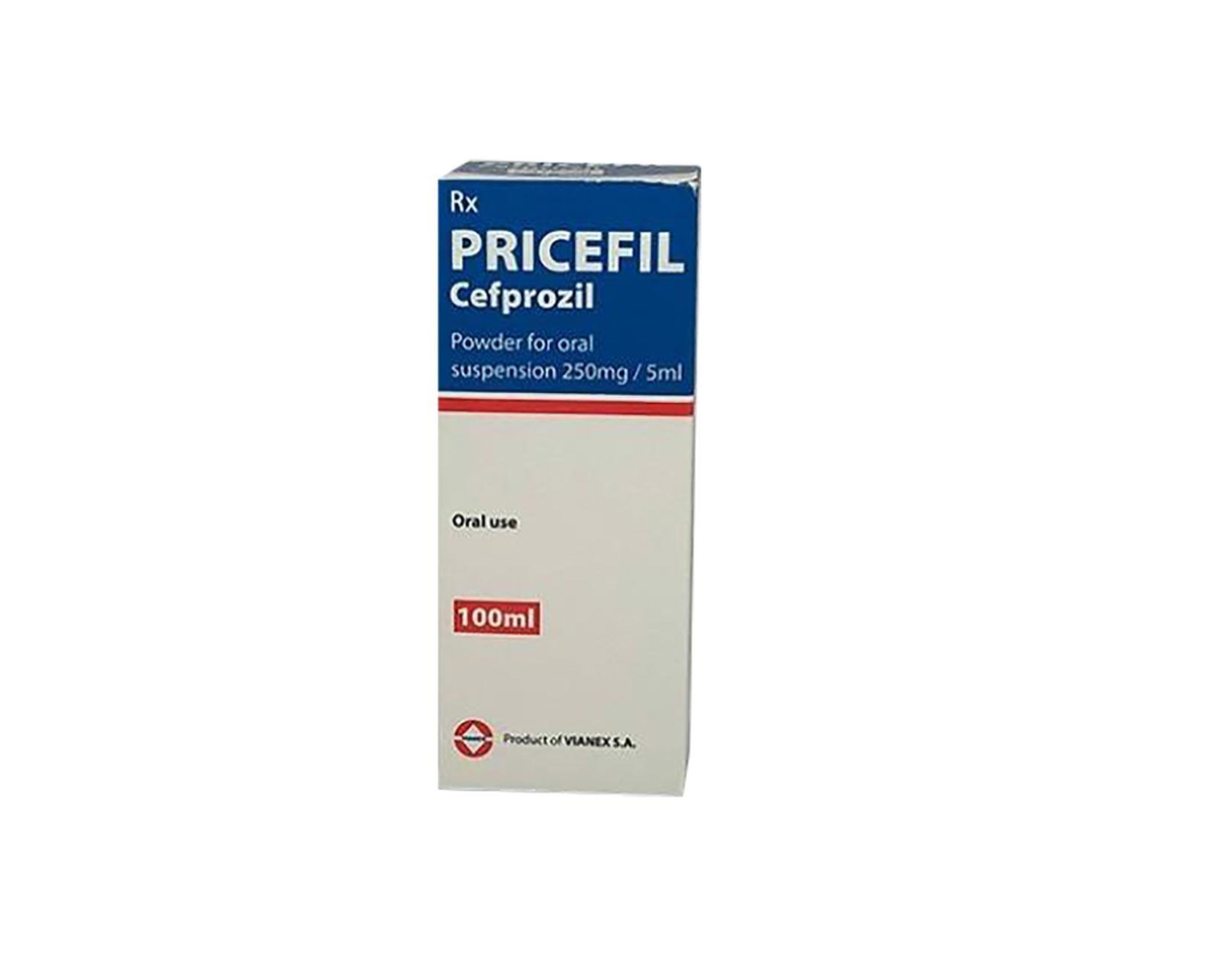 Thuốc Pricefil Sus 250mg/5ml trị nhiễm khuẩn hô hấp (chai 100ml)
