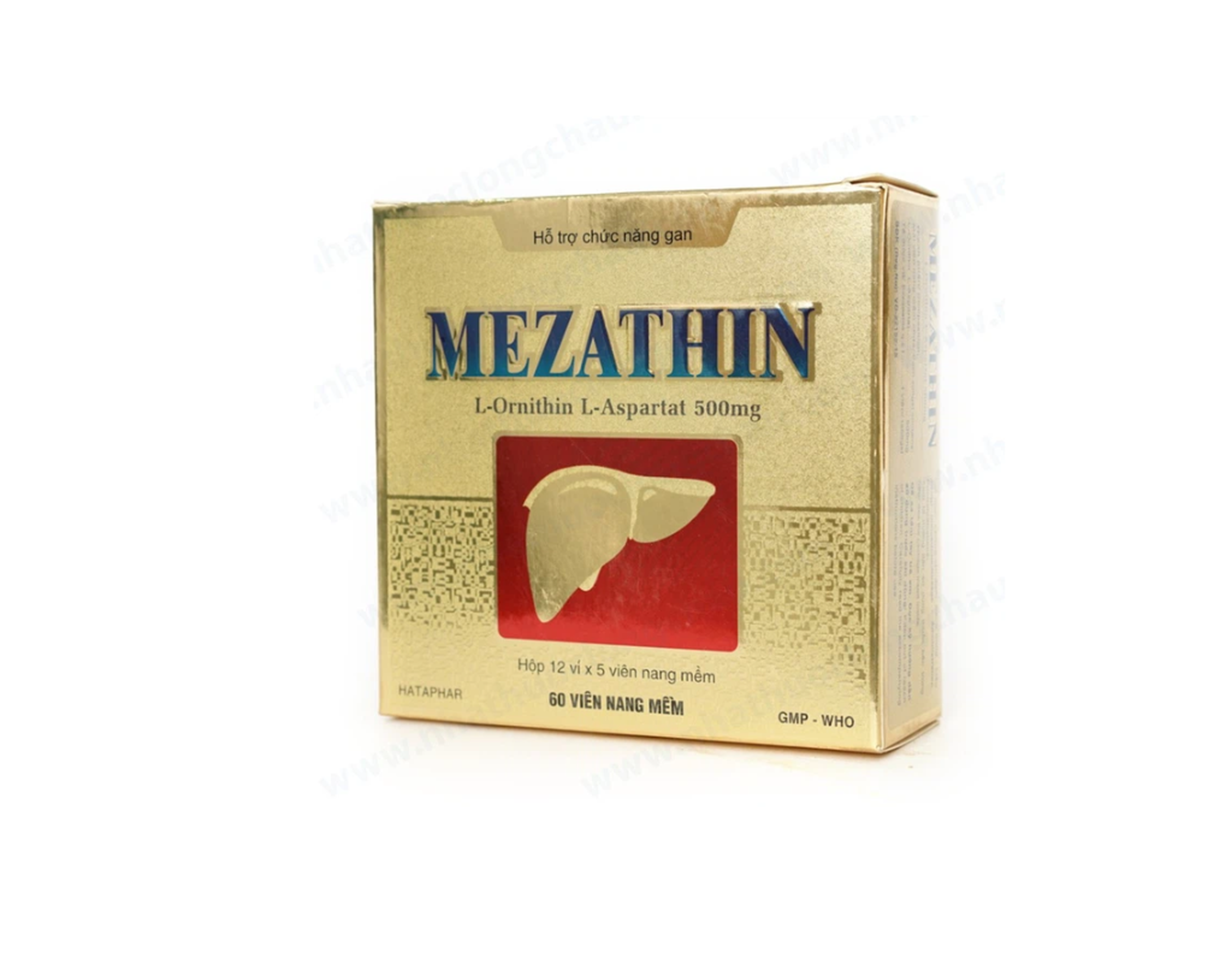 Thuốc Mezathin 500mg Hataphar điều trị các bệnh về gan, chán ăn, mệt mỏi (Hộp 12 vỉ x 5 viên)