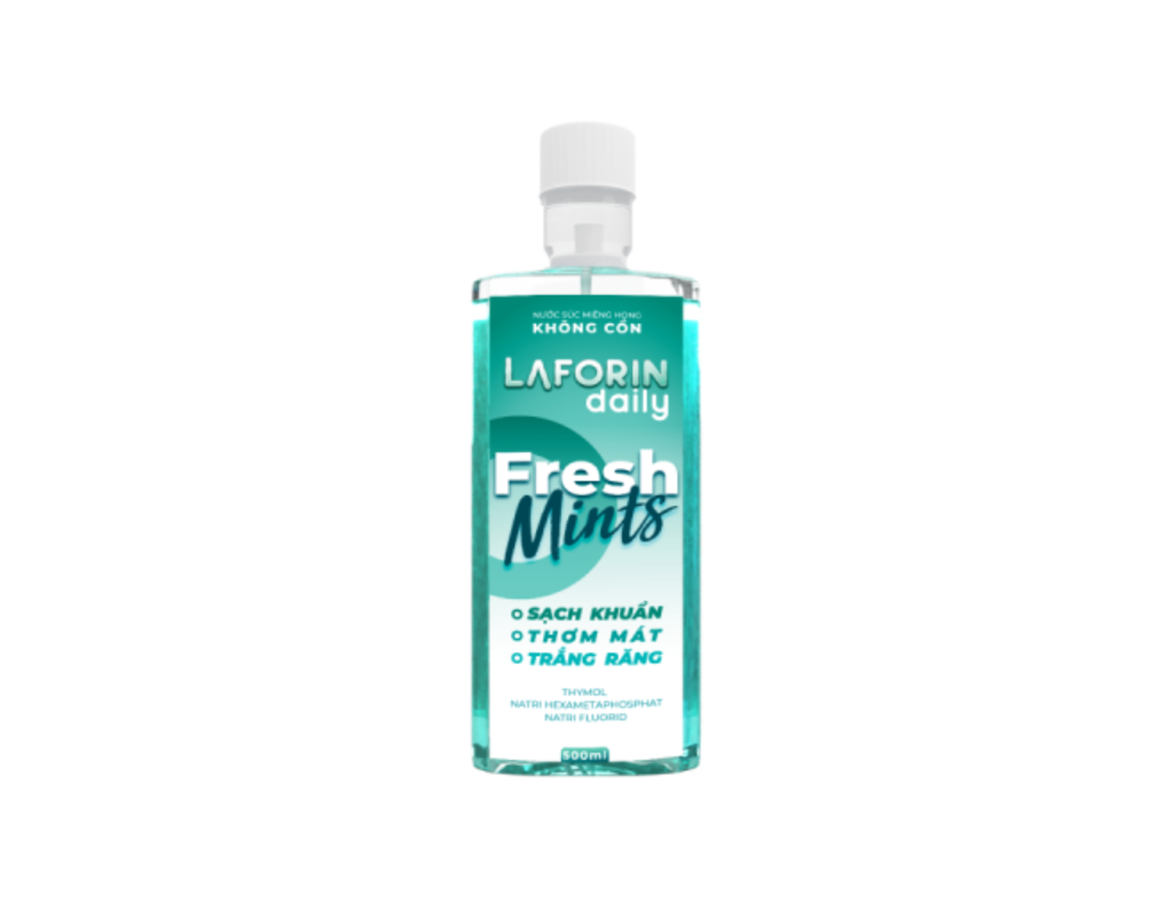 Nước súc miệng Laforin Daily chăm sóc răng miệng hàng ngày (Hộp 1 chai 500 ml)