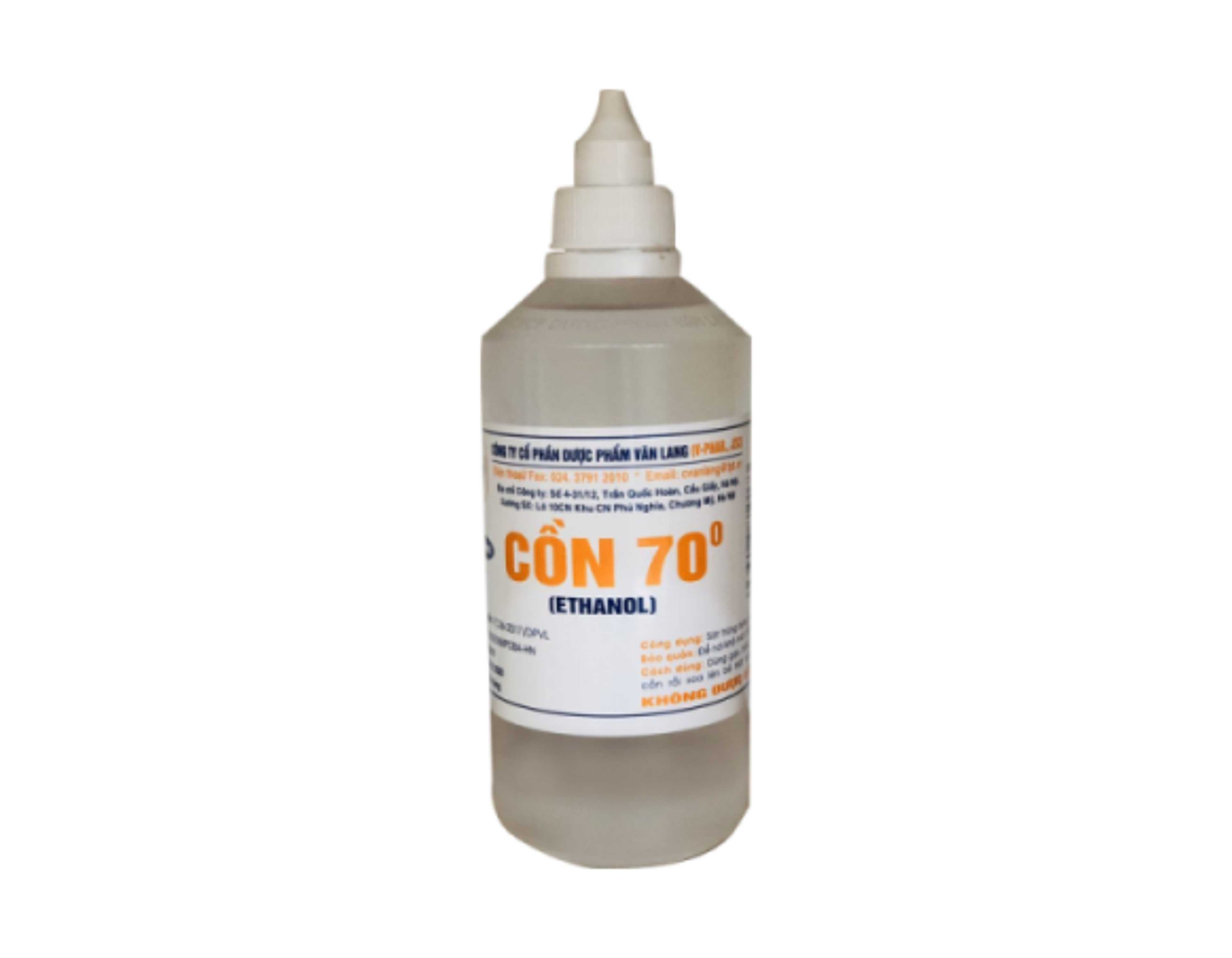 Cồn 70 Văn Lang giúp sát khuẩn bề mặt (chai 500ml)