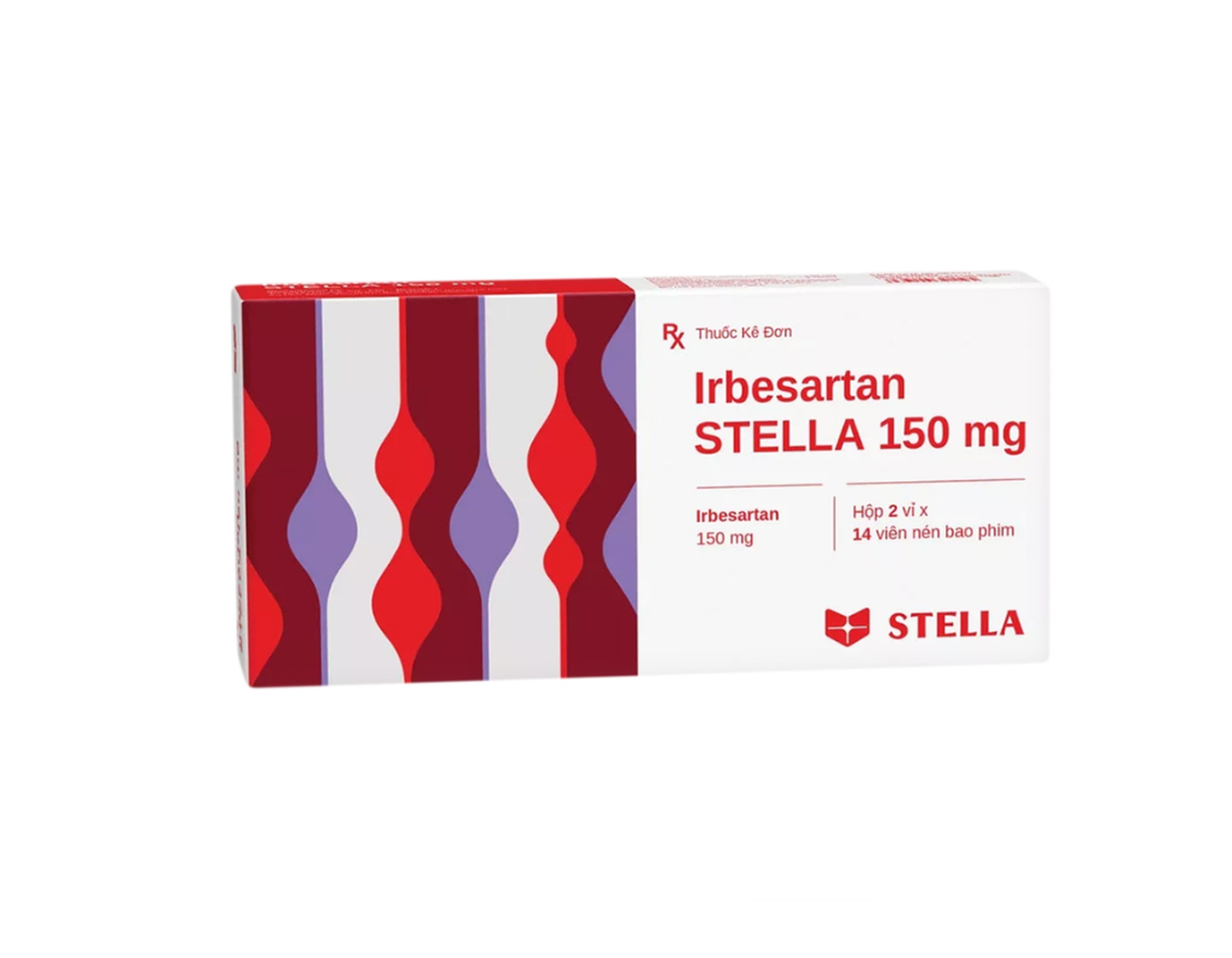 Thuốc Irbesartan Stella 150mg điều trị tăng huyết áp (Hộp 2 vỉ x 14 viên)