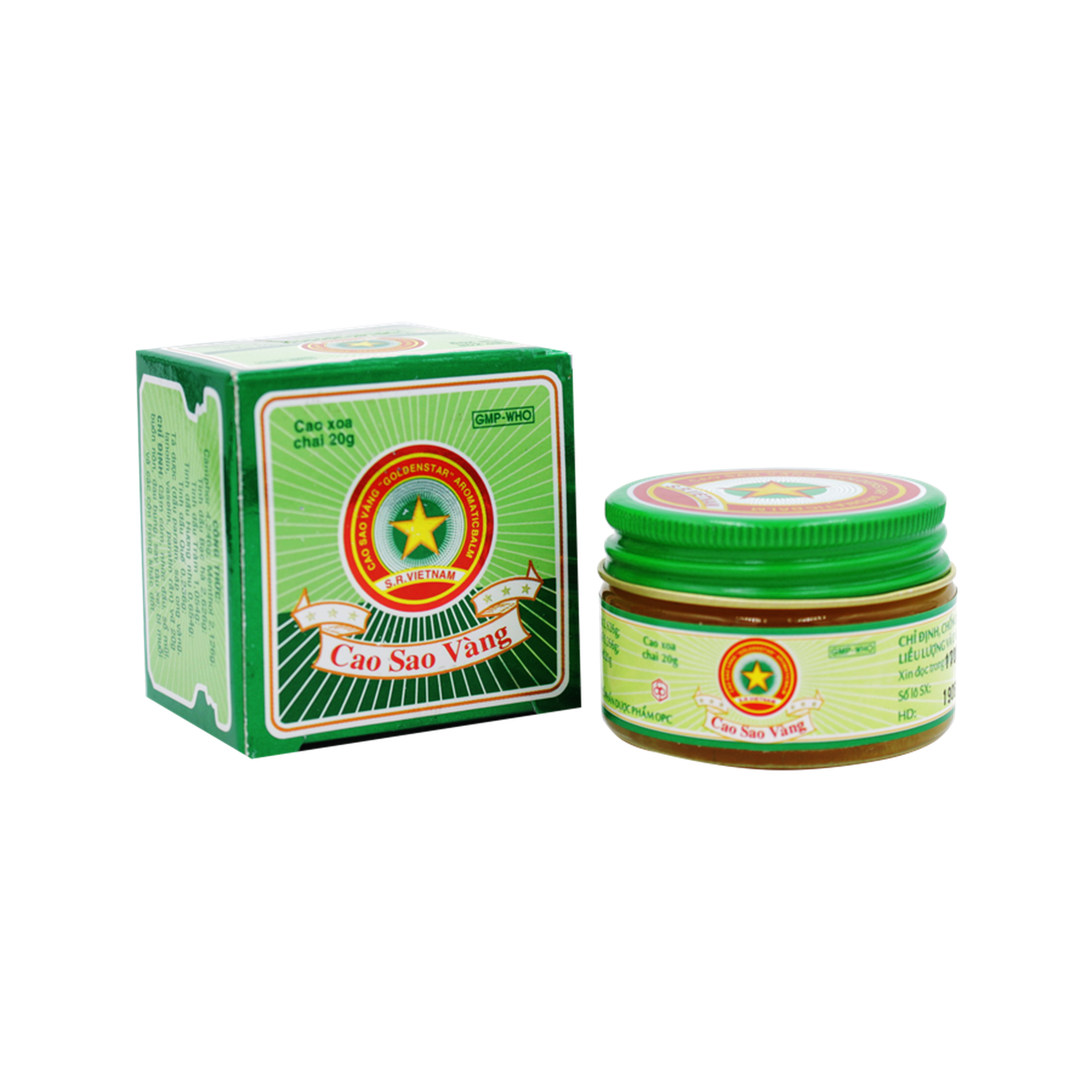 Cao Sao Vàng OPC điều trị cảm cúm, nhức đầu (Hộp 20g)