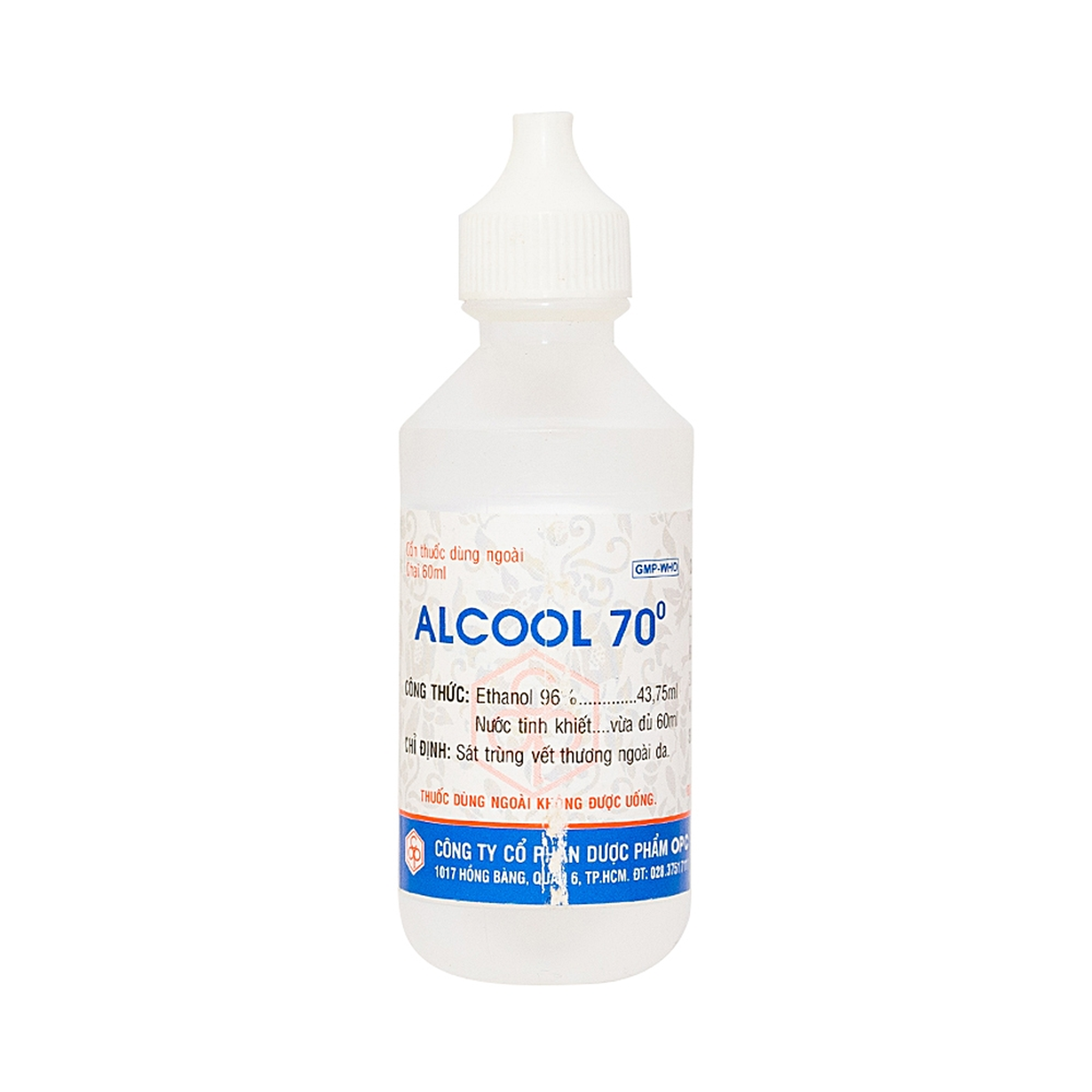 Alcool 70 độ OPC sát trùng ngoài da (Chai 60ml)     