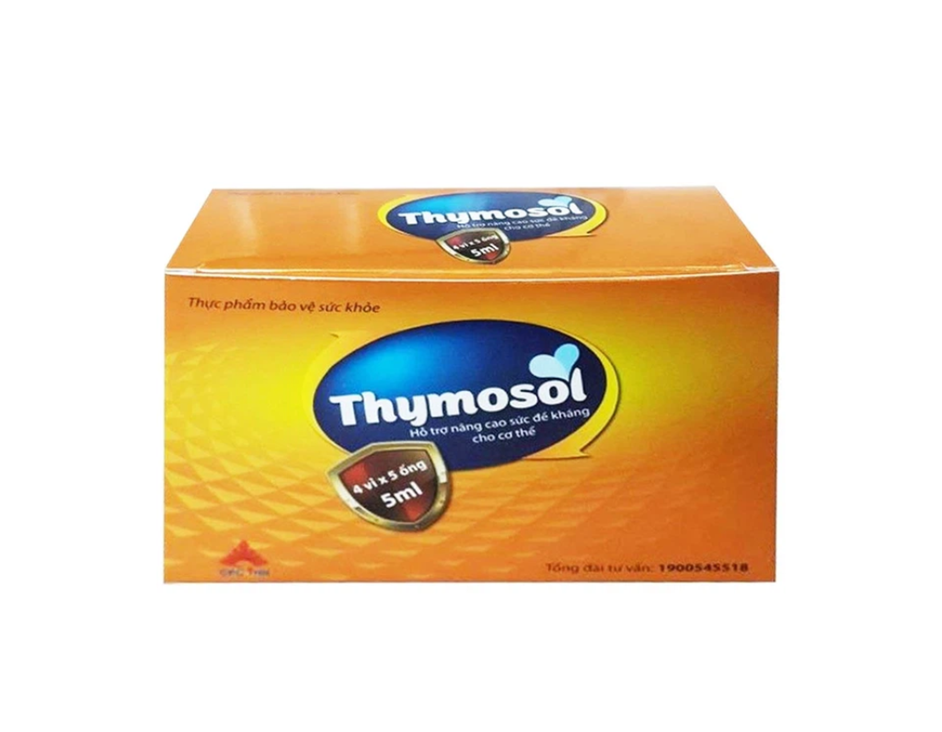Dung dịch uống Thymosol tăng sức đề kháng của cơ thể (Hộp 4 vỉ x 5 ống)
