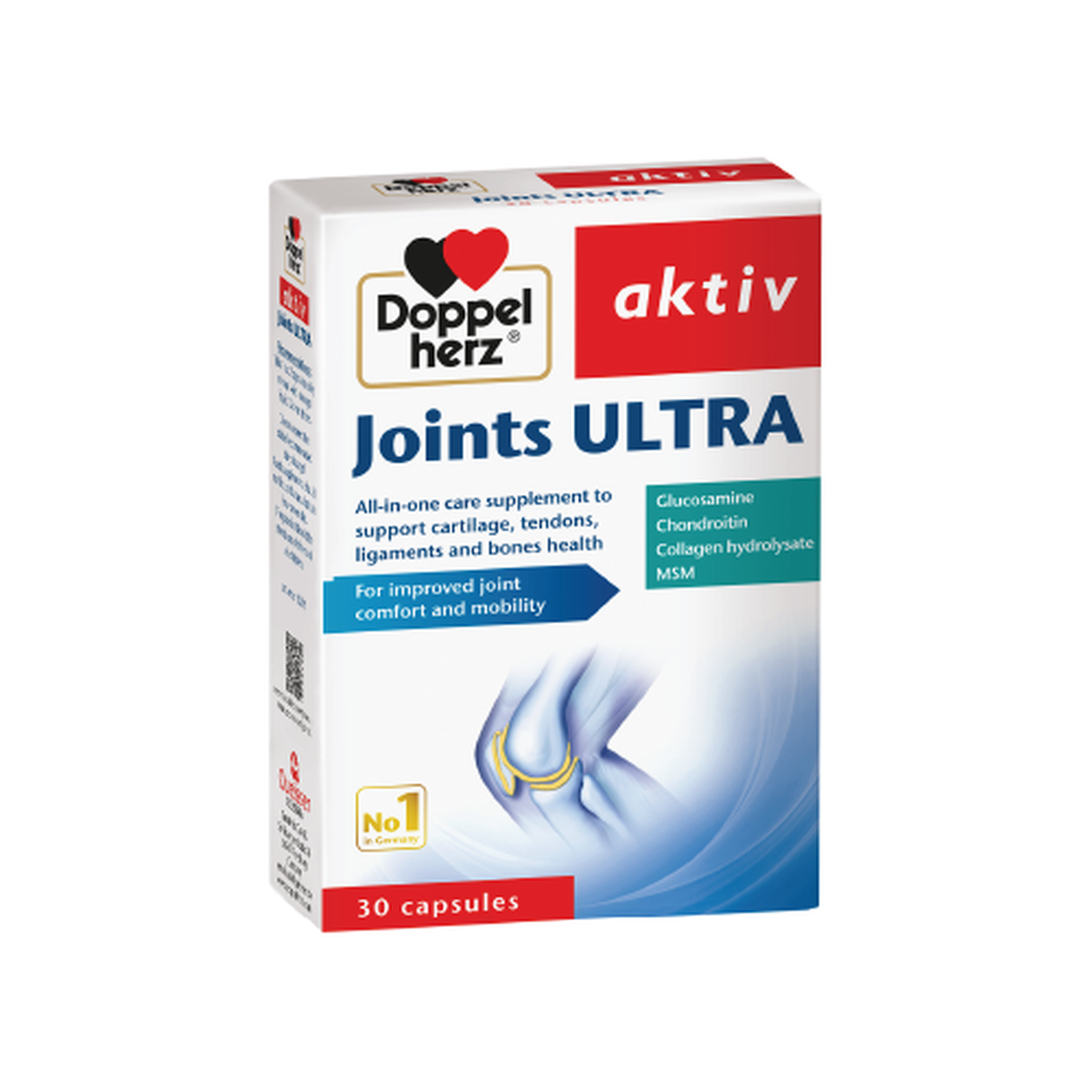 Joints Ultra Doppelherz Aktiv – Cải thiện chức năng khớp, giảm thoái hóa khớp 3 vỉ x 10 viên