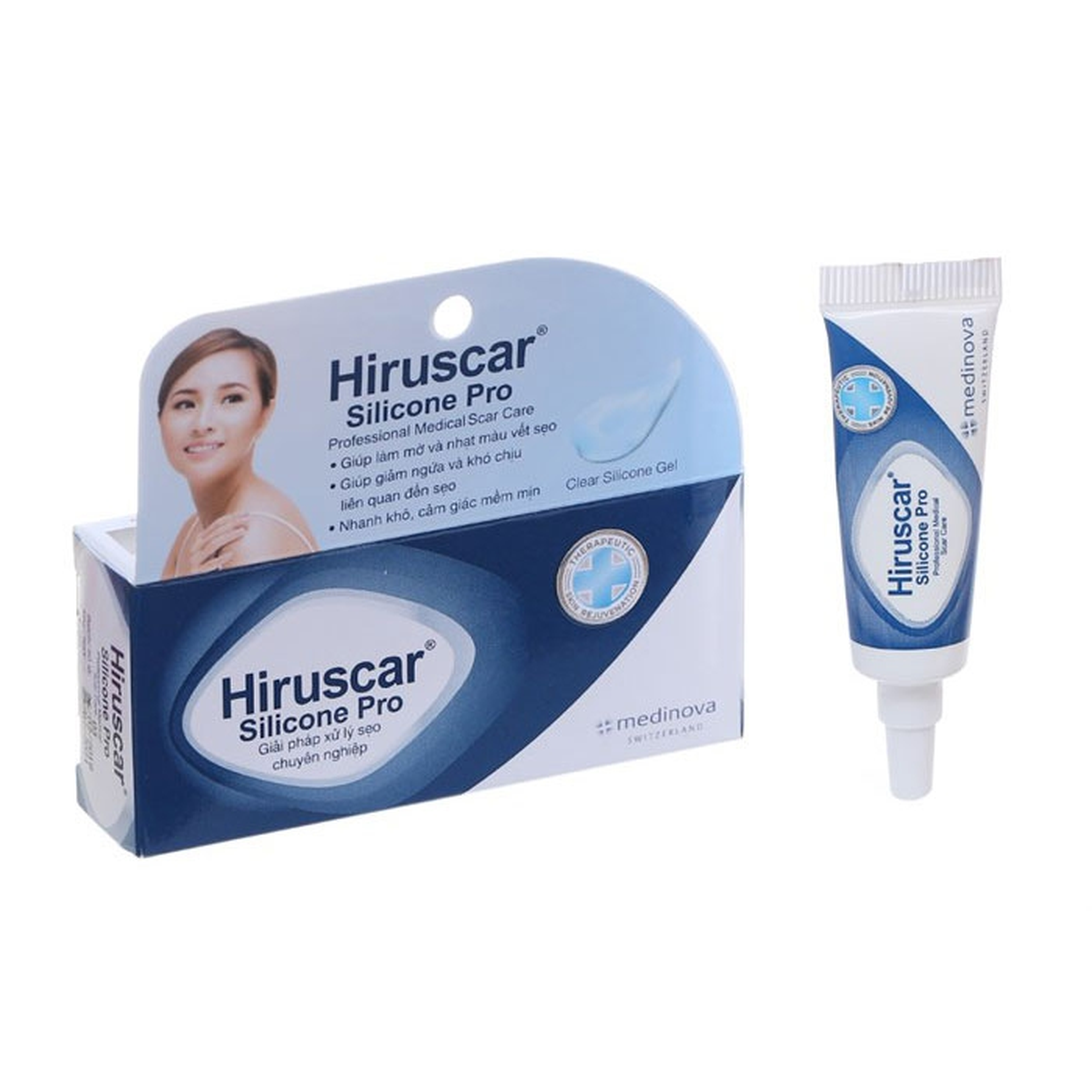 Gel bôi Hiruscar Silicon Pro làm mờ sẹo ( tuýp 4g)