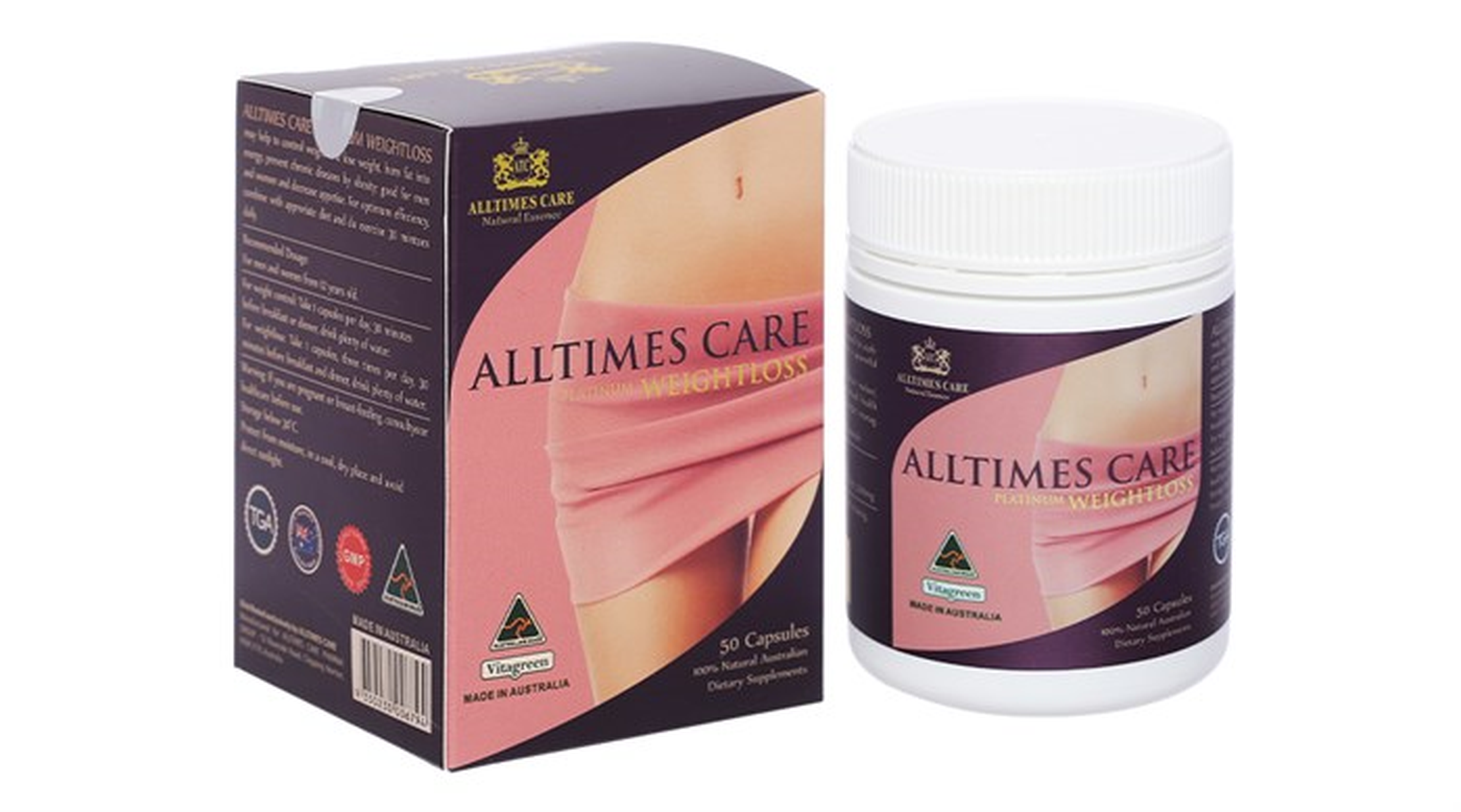 Viên uống Alltimes Care Platinum Weightloss hỗ trợ giảm béo (50 viên)