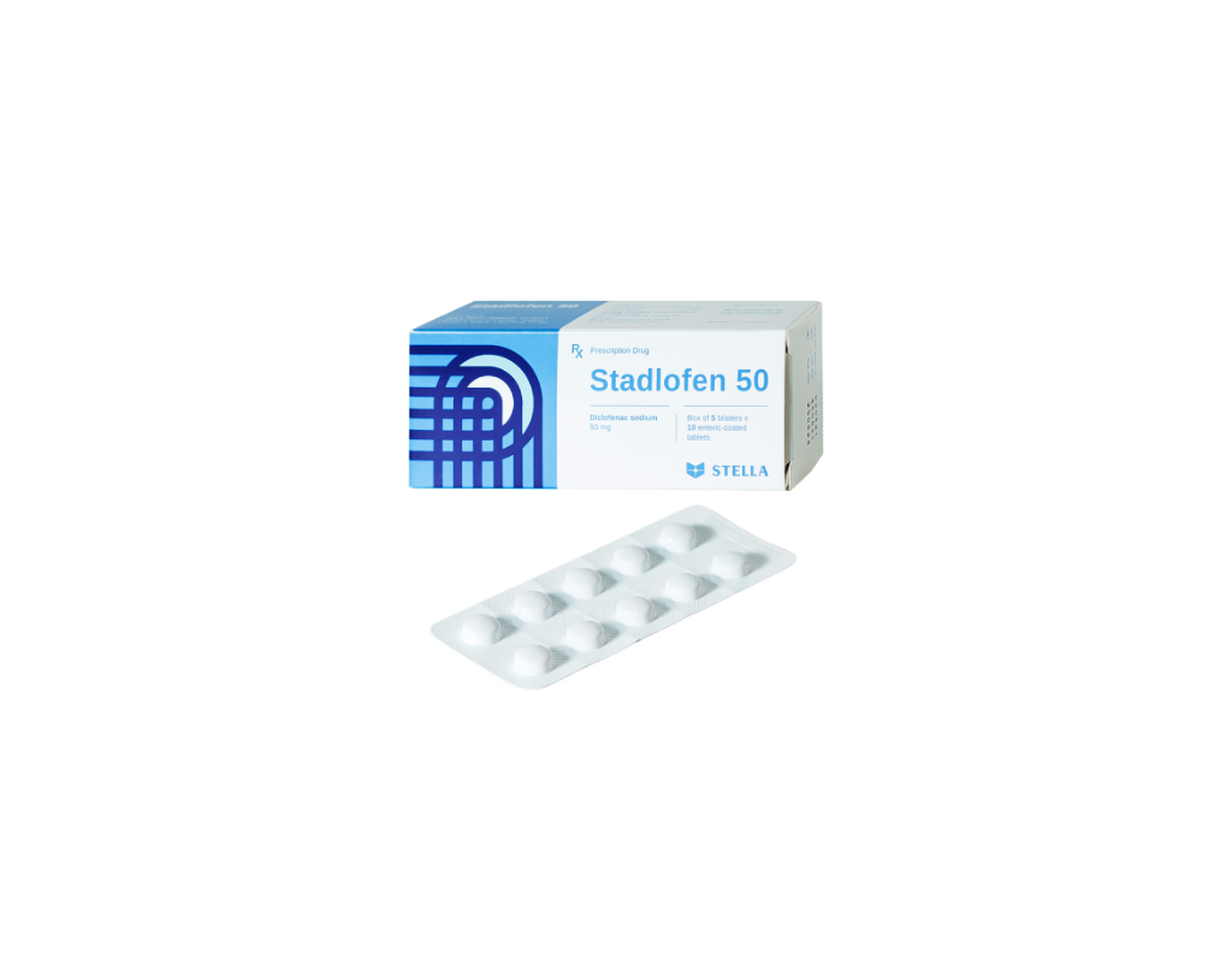 Thuốc Stadlofen 50 giảm đau, trị viêm khớp (Hộp 5 vỉ x 10 viên)